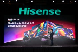 Imagen descriptiva de blog post Hisense presenta sus televisores RGB MiniLED y proyectores láser en CES 2026