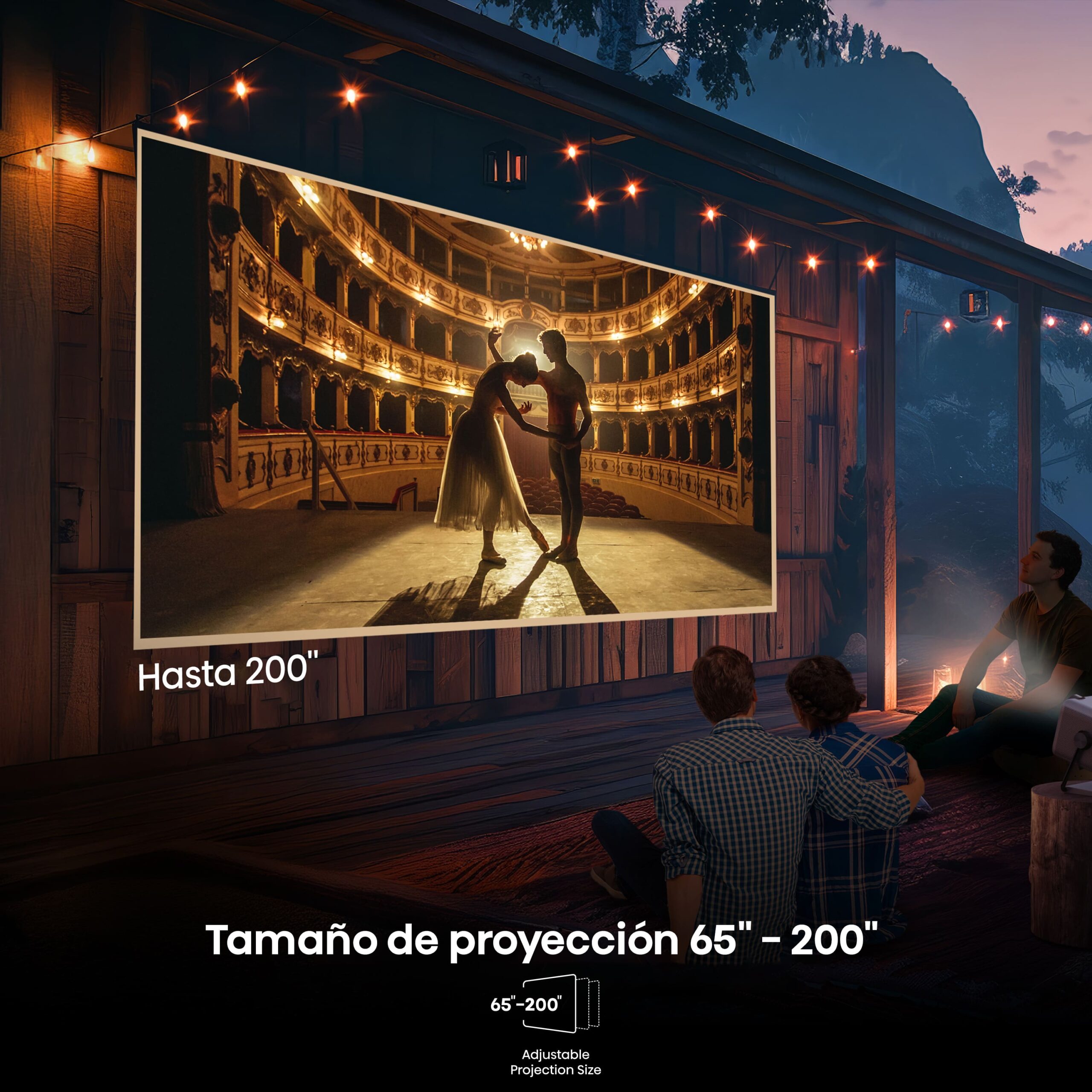 Hisense - Hisense M2SE PRO – Mini Proyector Láser Trichroma UHD 4K Smart