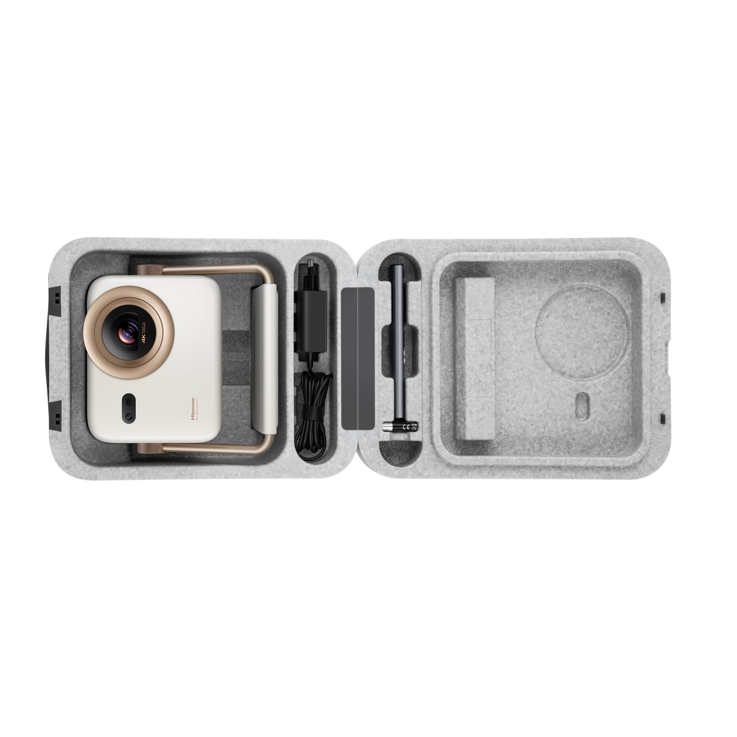 Hisense - Hisense M2SE PRO – Mini Proyector Láser Trichroma UHD 4K Smart