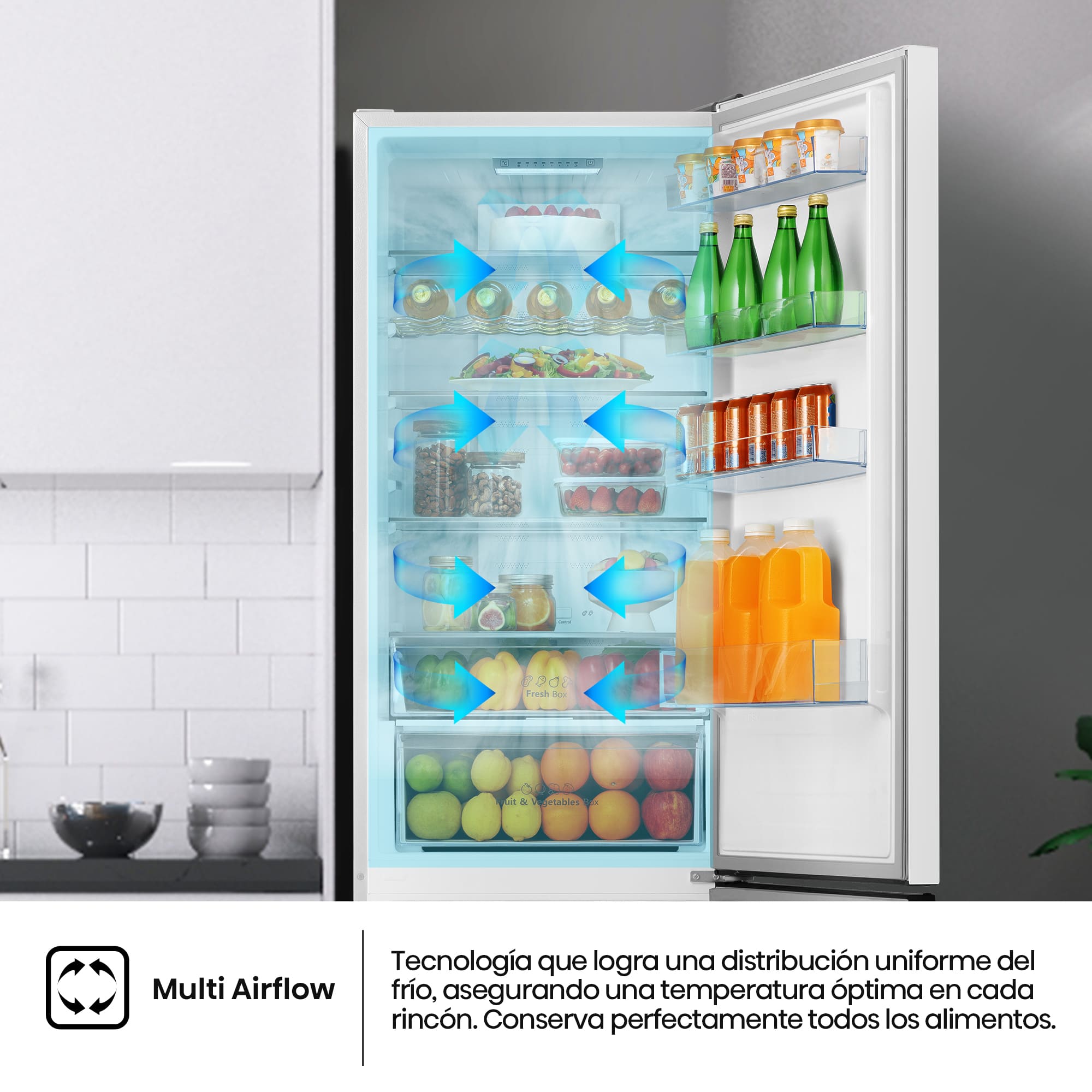 Hisense - RB435N4BWE – Frigorífico Combi 2 Puertas De Libre Instalación, Clase E , Capacidad 336L, Color Blanco