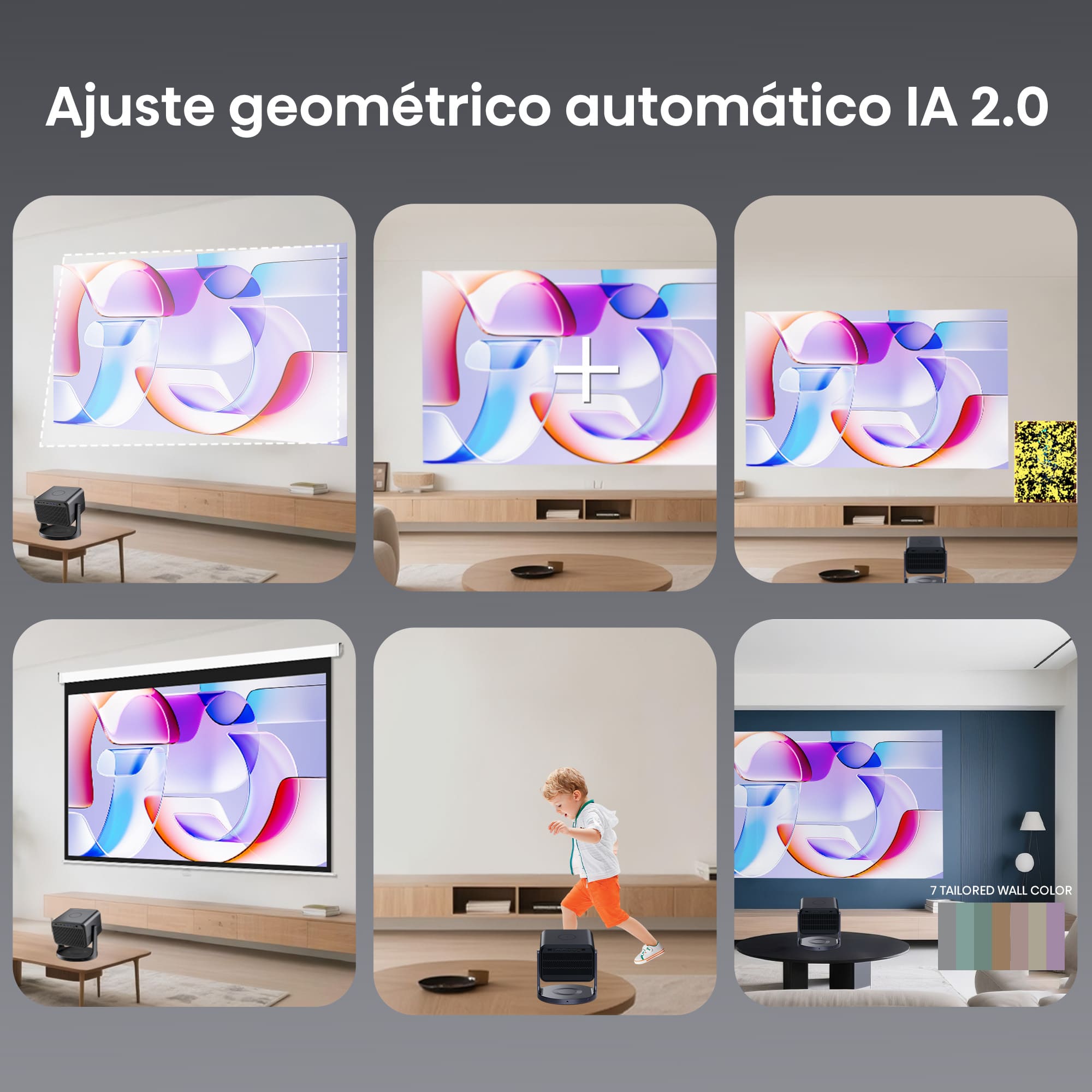 Hisense - Hisense C3 – Proyector Láser TriChroma UHD 4K Proyección Hasta 300″