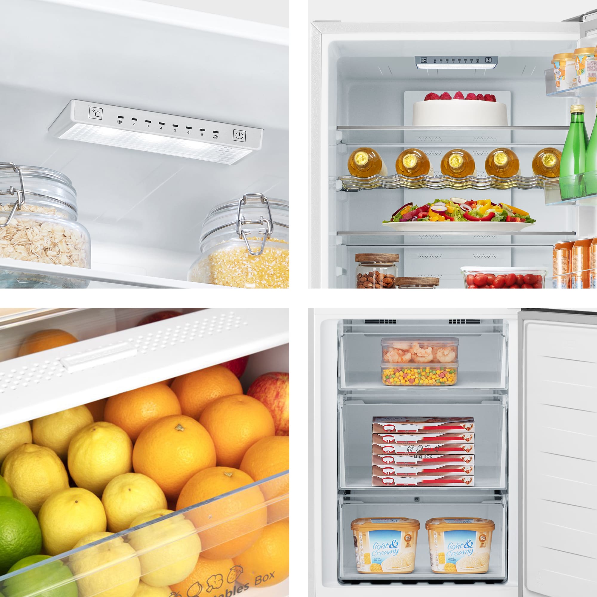 Hisense - RB435N4BWE – Frigorífico Combi 2 Puertas De Libre Instalación, Clase E , Capacidad 336L, Color Blanco