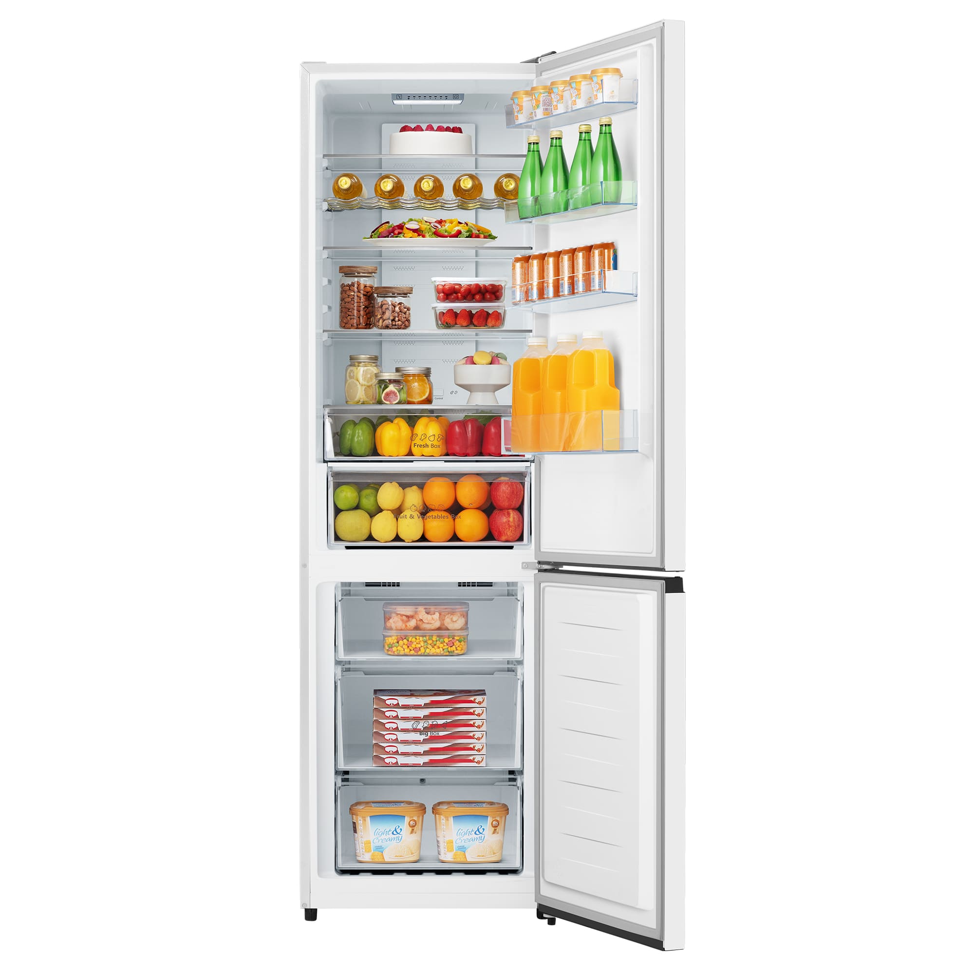 Hisense - RB435N4BWE – Frigorífico Combi 2 Puertas De Libre Instalación, Clase E , Capacidad 336L, Color Blanco