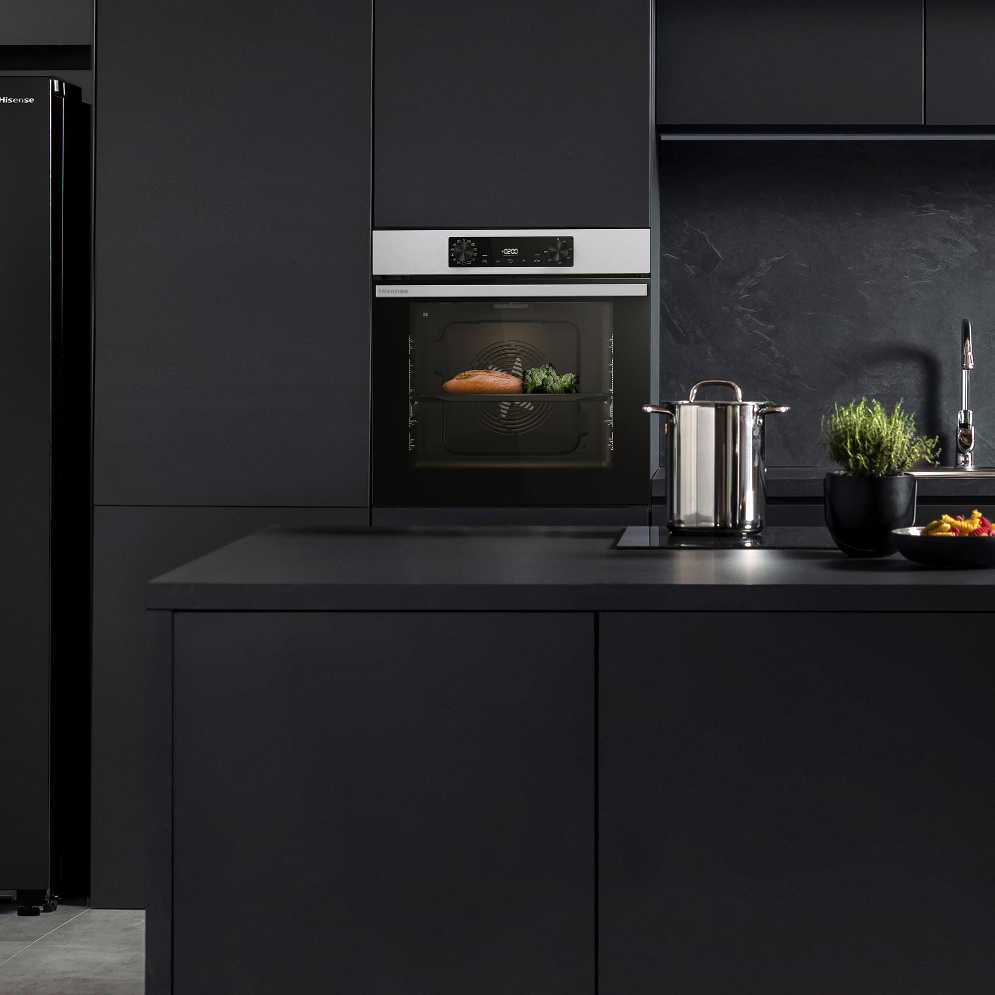 Hisense - BI64216EPX – Horno Pirolítico, Clase A++, Capacidad 78L, Color Inox