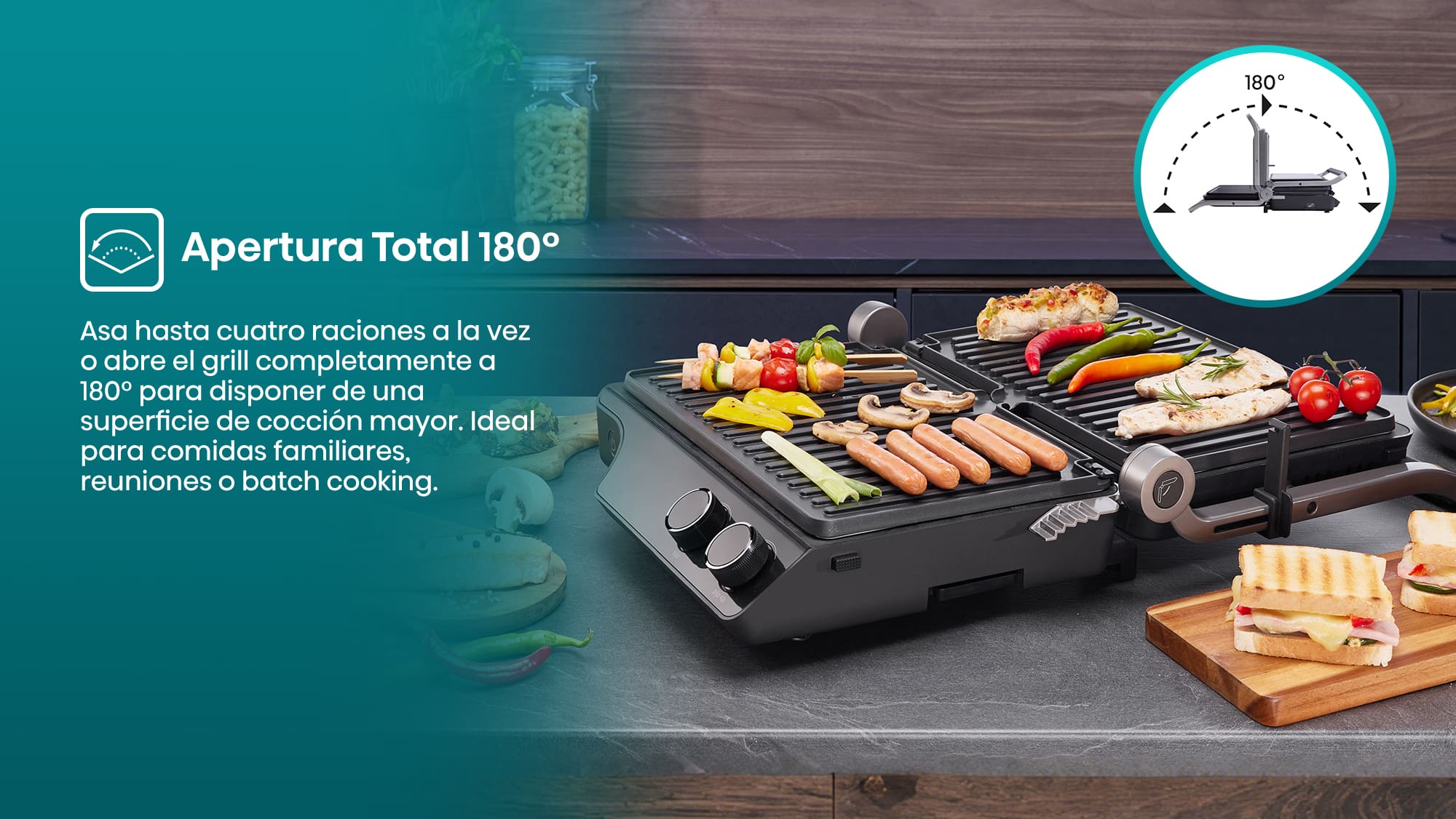 2-2-180° Open Grilling