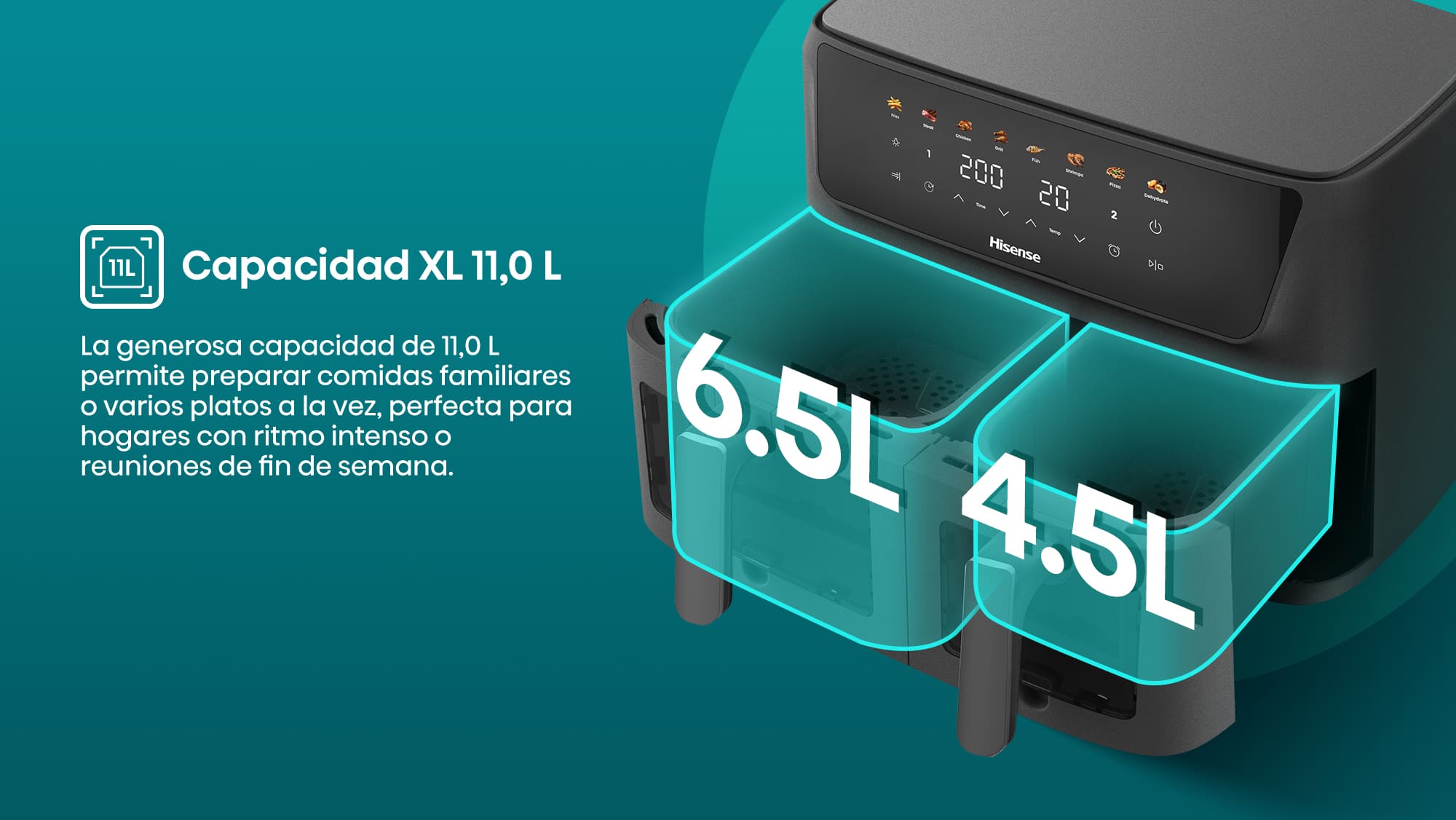 2-3-XL 11.0 L capacity