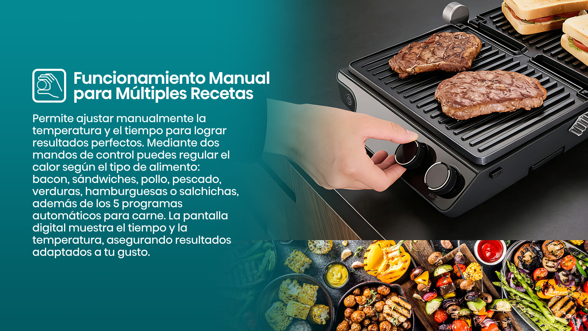 4-1-Manual operation for a variety of recipies