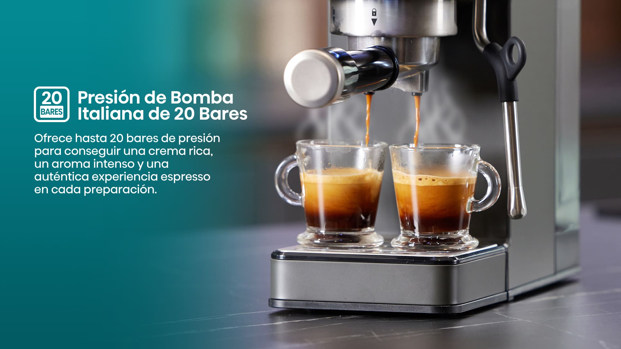 5-1-20 Bar Italian Pump Pressure