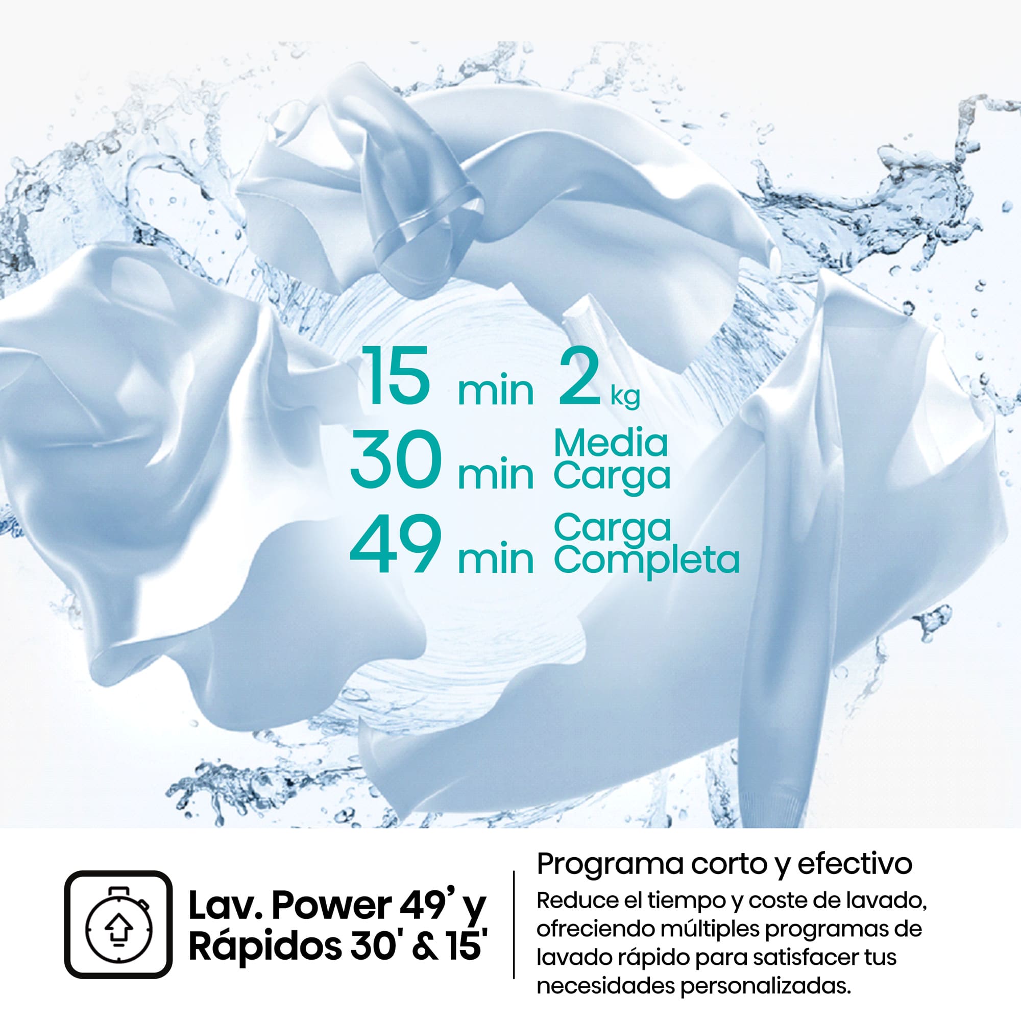 Hisense - WF1I9042BTP2 – Lavadora De Libre Instalación, Clase A, 9 Kg, 1400 rpm, Inox