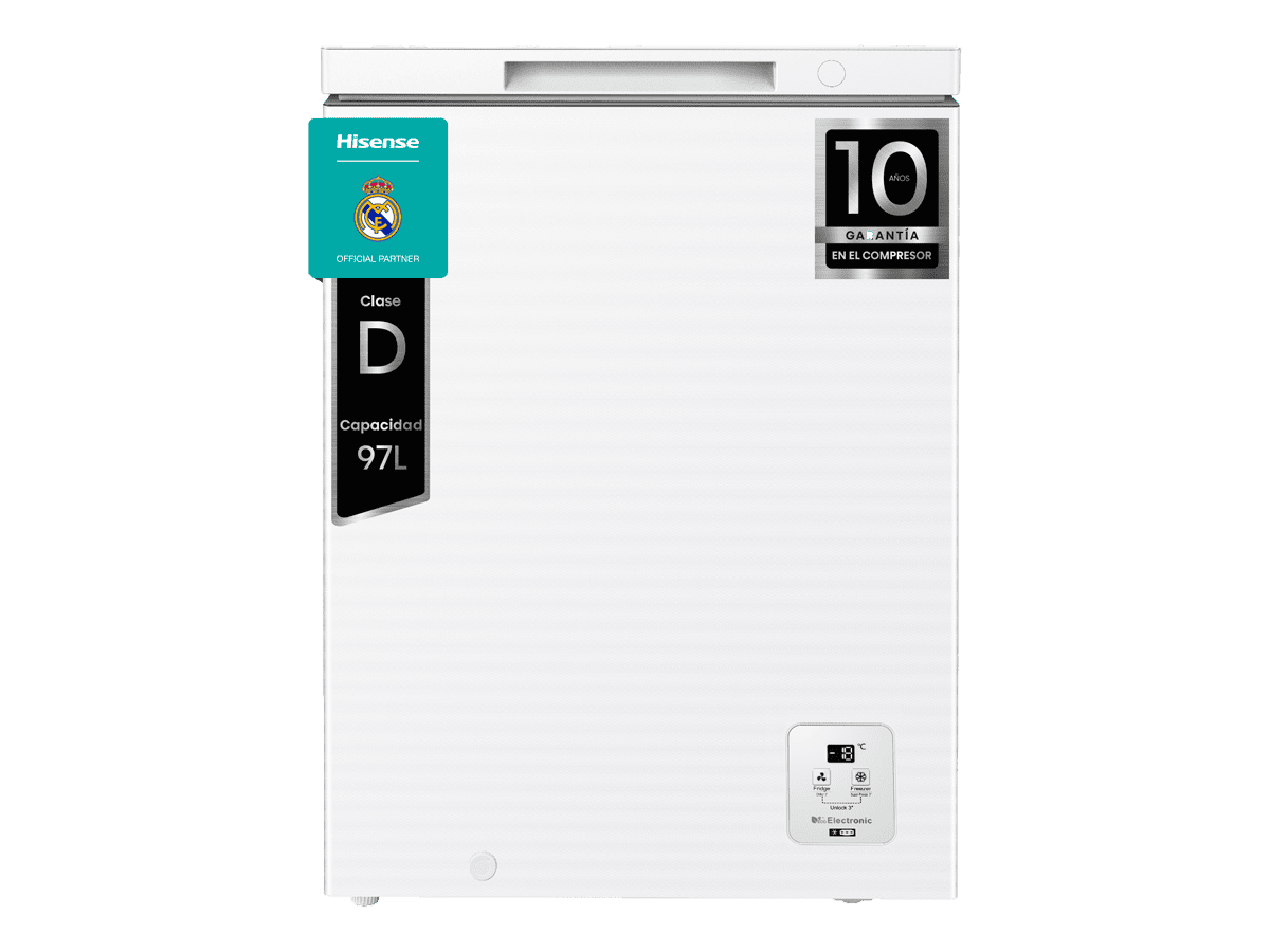 FT100N1AWDL - Arcón Congelador, Clase D, Capacidad 97L, Color Blanco