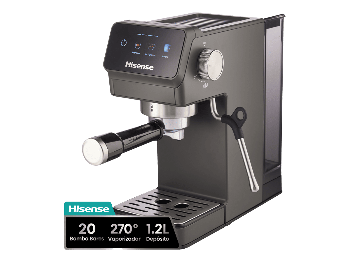 Hisense HESCM20LP Cafetera Espresso 20 Bar con PID