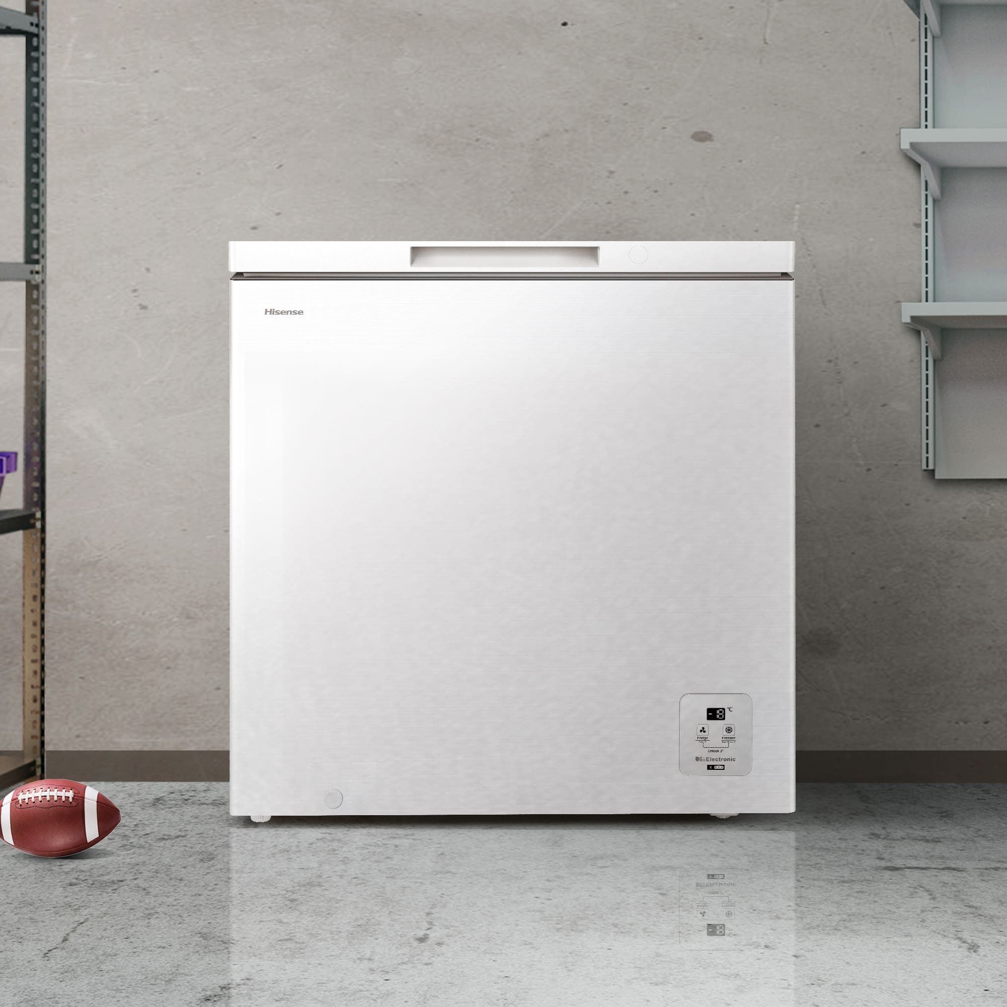 Hisense - FT200N1AWDL – Arcón Congelador, Clase D, Capacidad 198L, Color Blanco