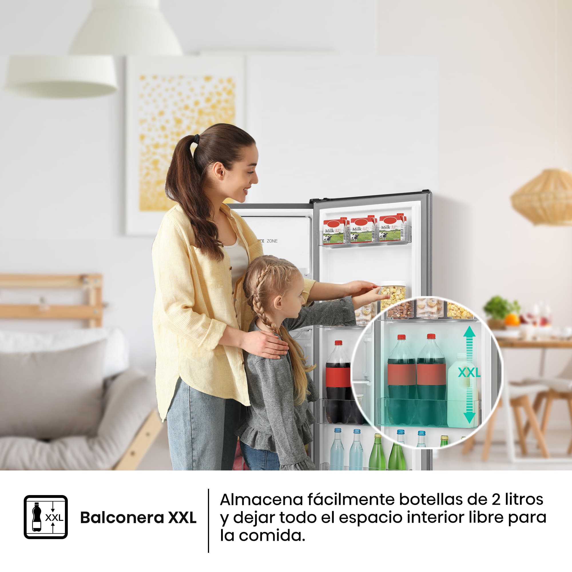 Hisense - RR220D4BDE – 1 Puerta De Libre Instalación, Clase E, Capacidad 165L, Color Inox