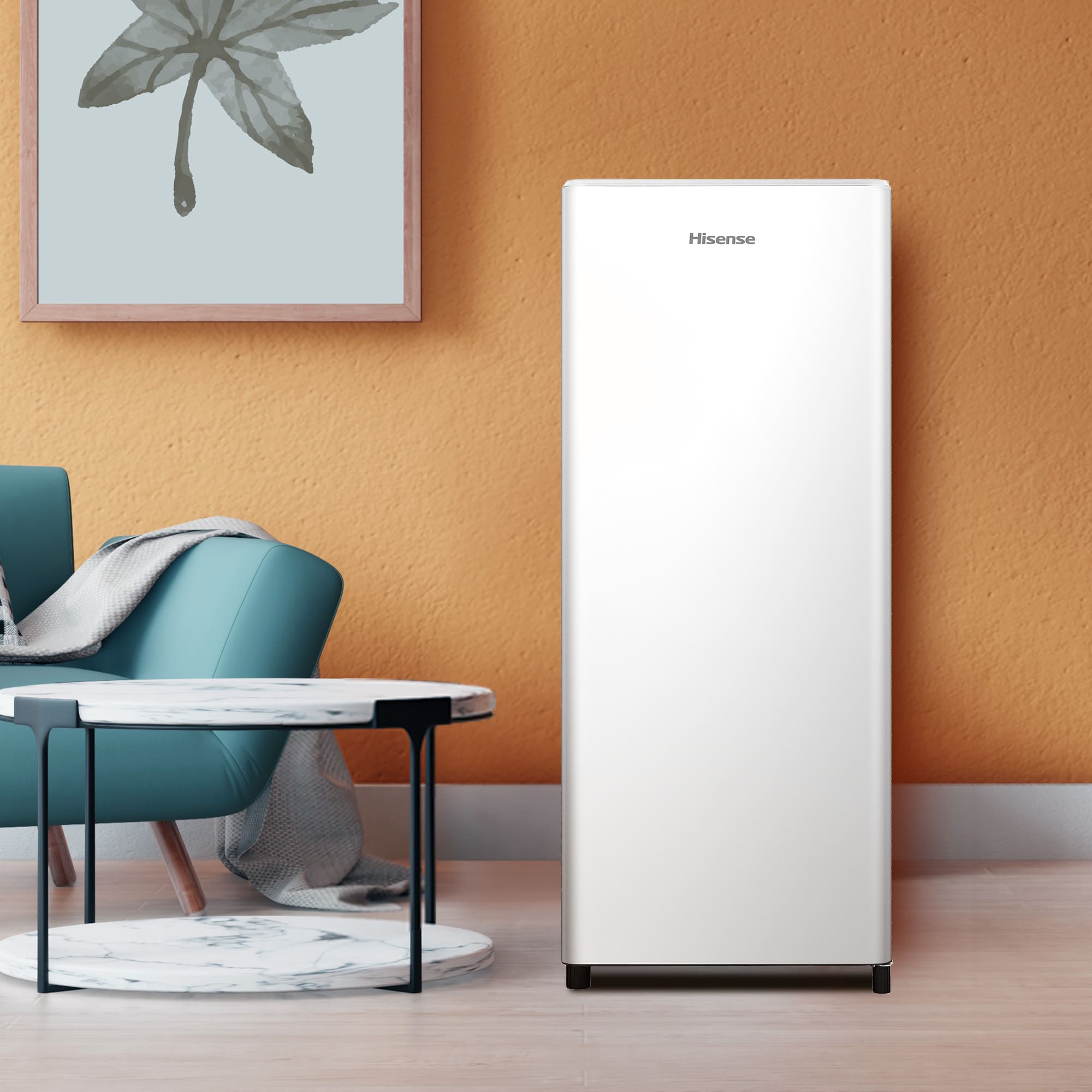 Hisense - RR220D4BWE – Frigorífico 1 Puerta De Libre Instalación, Clase E, Capacidad 165L, Color Blanco