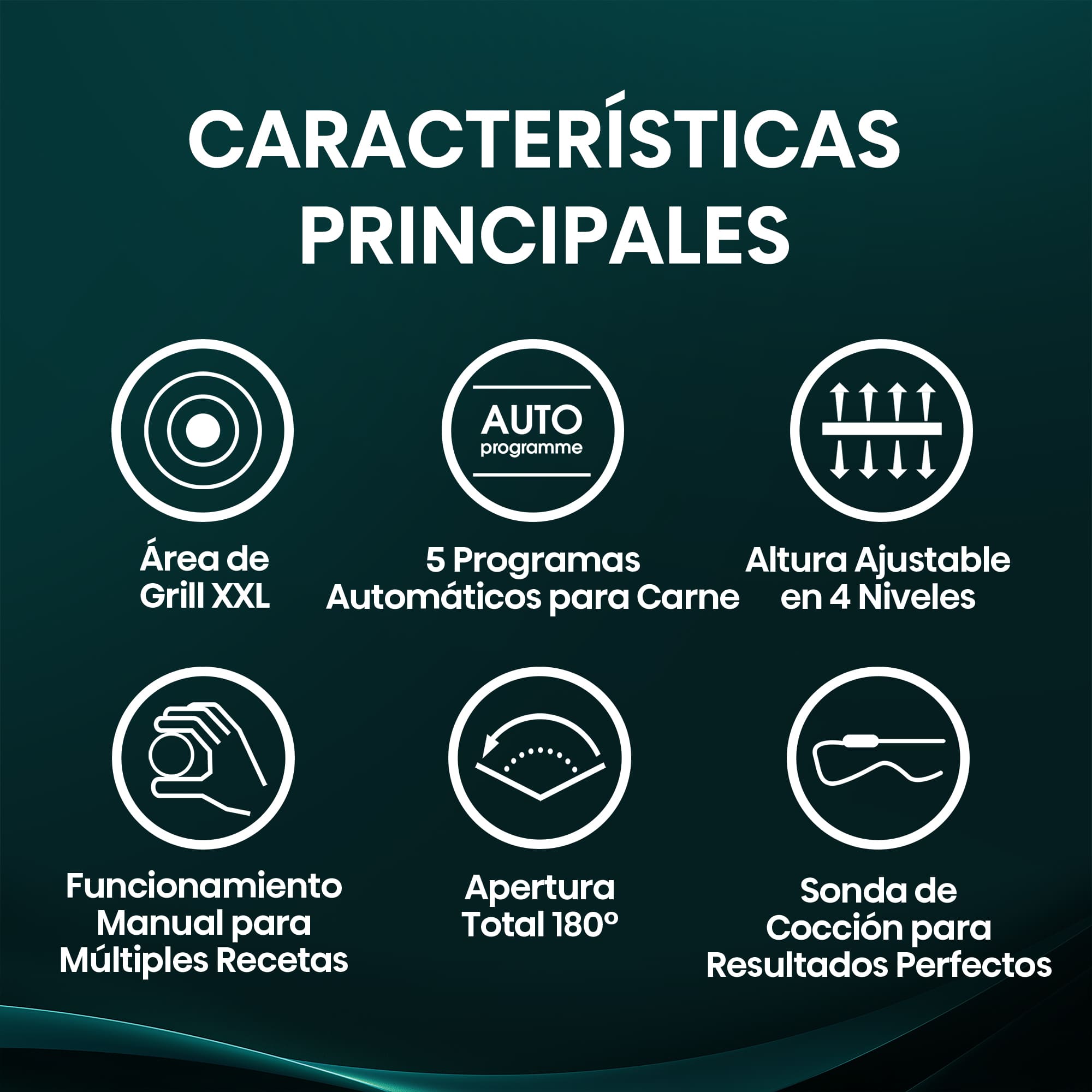 Hisense - Hisense HCG2000XXL Contact Grill XXL 2000 W