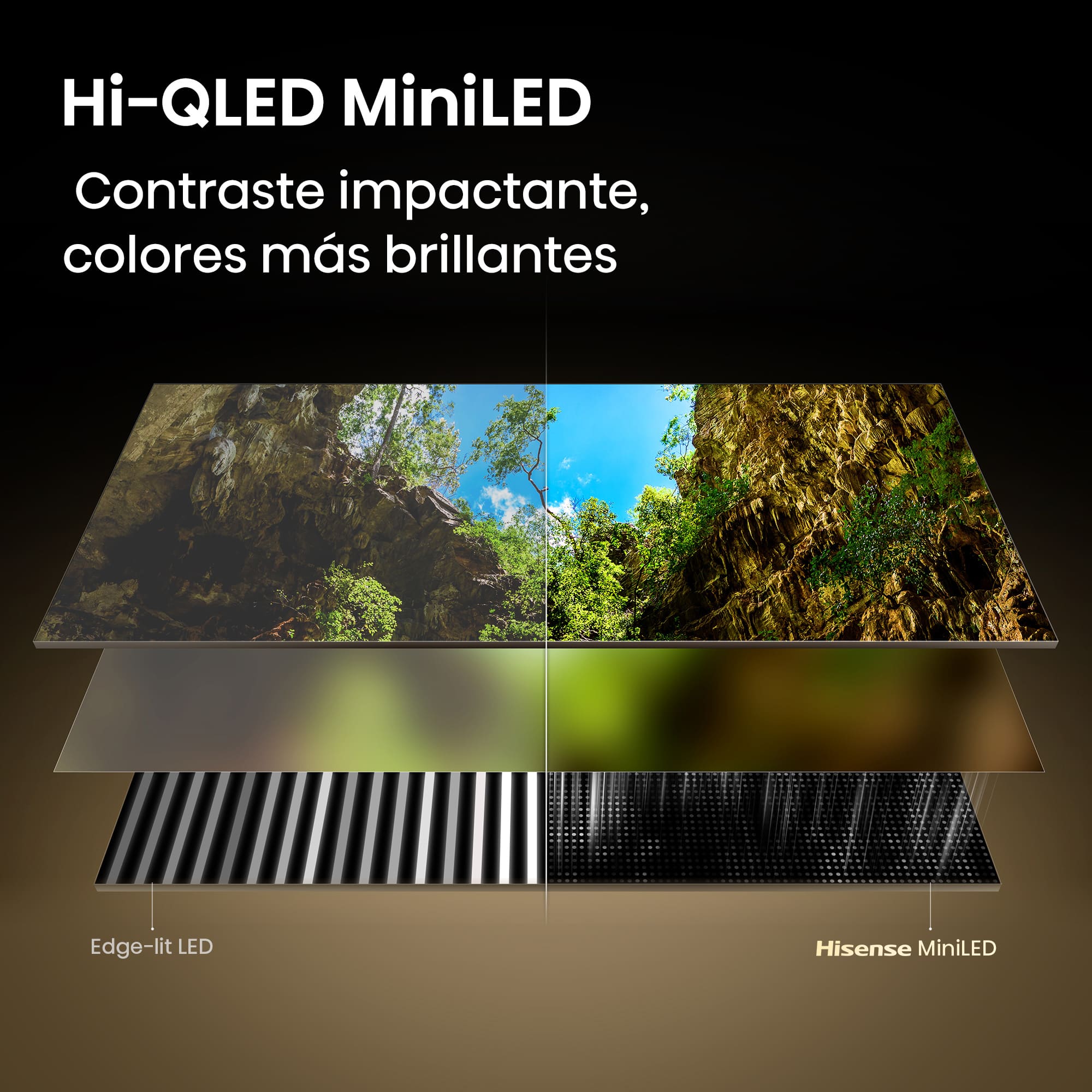 Hisense - Serie E8 MiniLED TV Hisense 55E8S