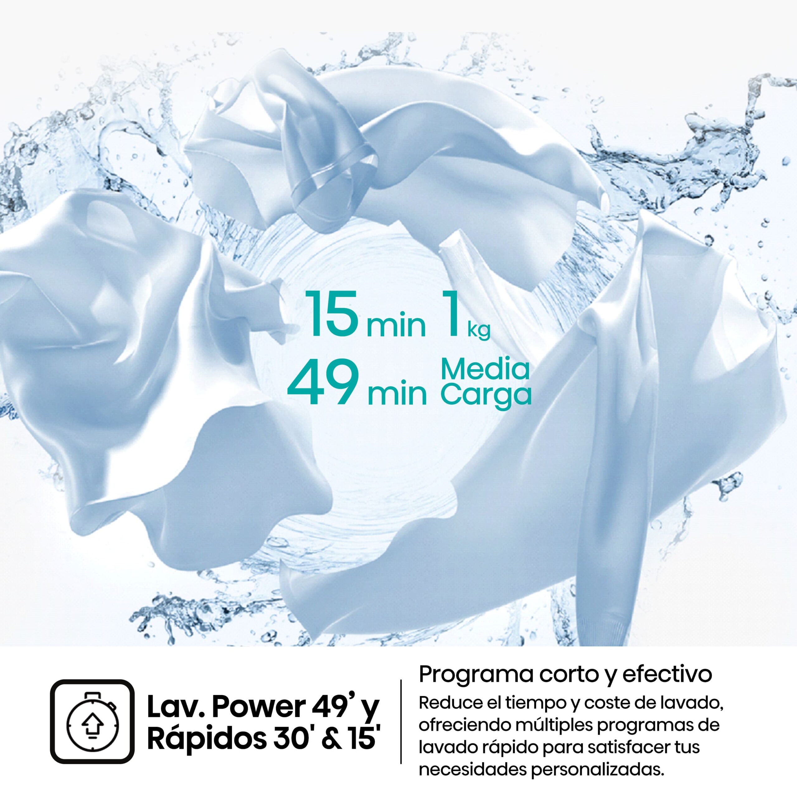 Hisense - WF1I9042BWP2 – Lavadora De Libre Instalación, Clase A, 9 Kg, 1400 rpm, Blanco