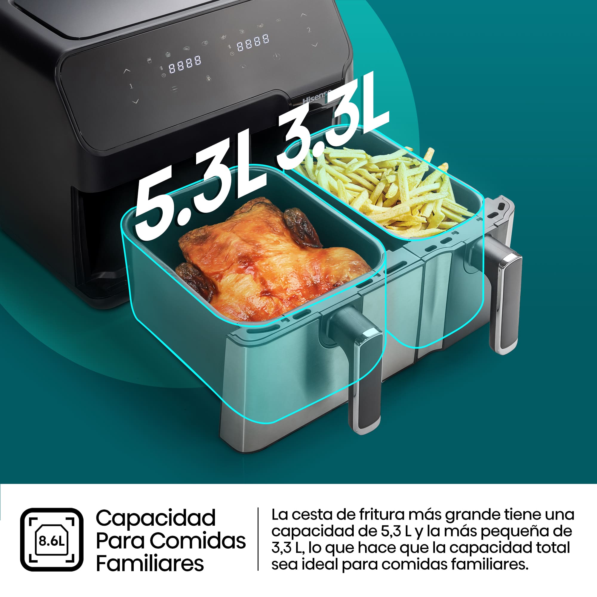 Hisense - Freidora de Aire Hisense HAF2900D