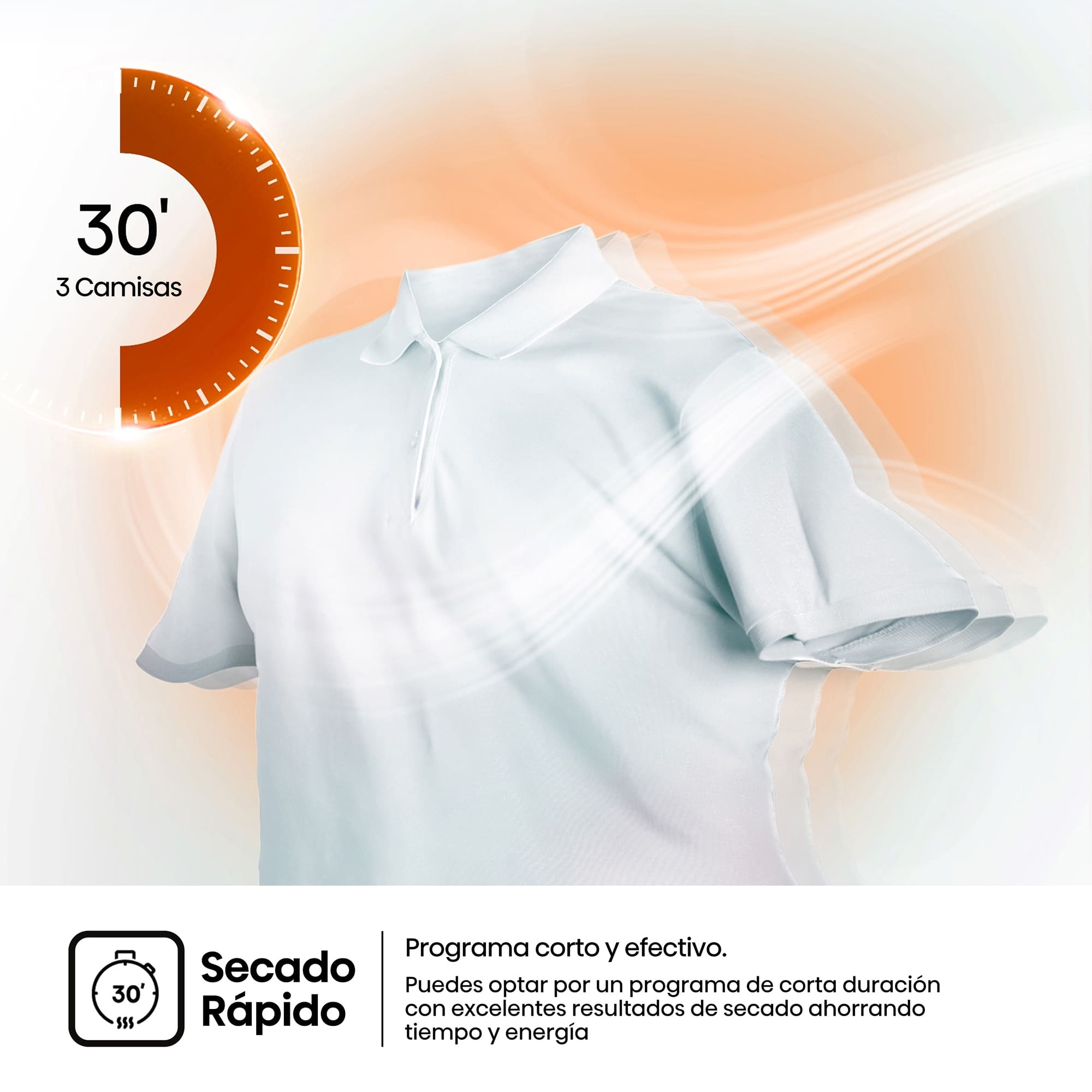 Hisense - DH3S802BW2 – Secadora De Libre Instalación, Clase D, Capacidad 8Kg, Color Blanco