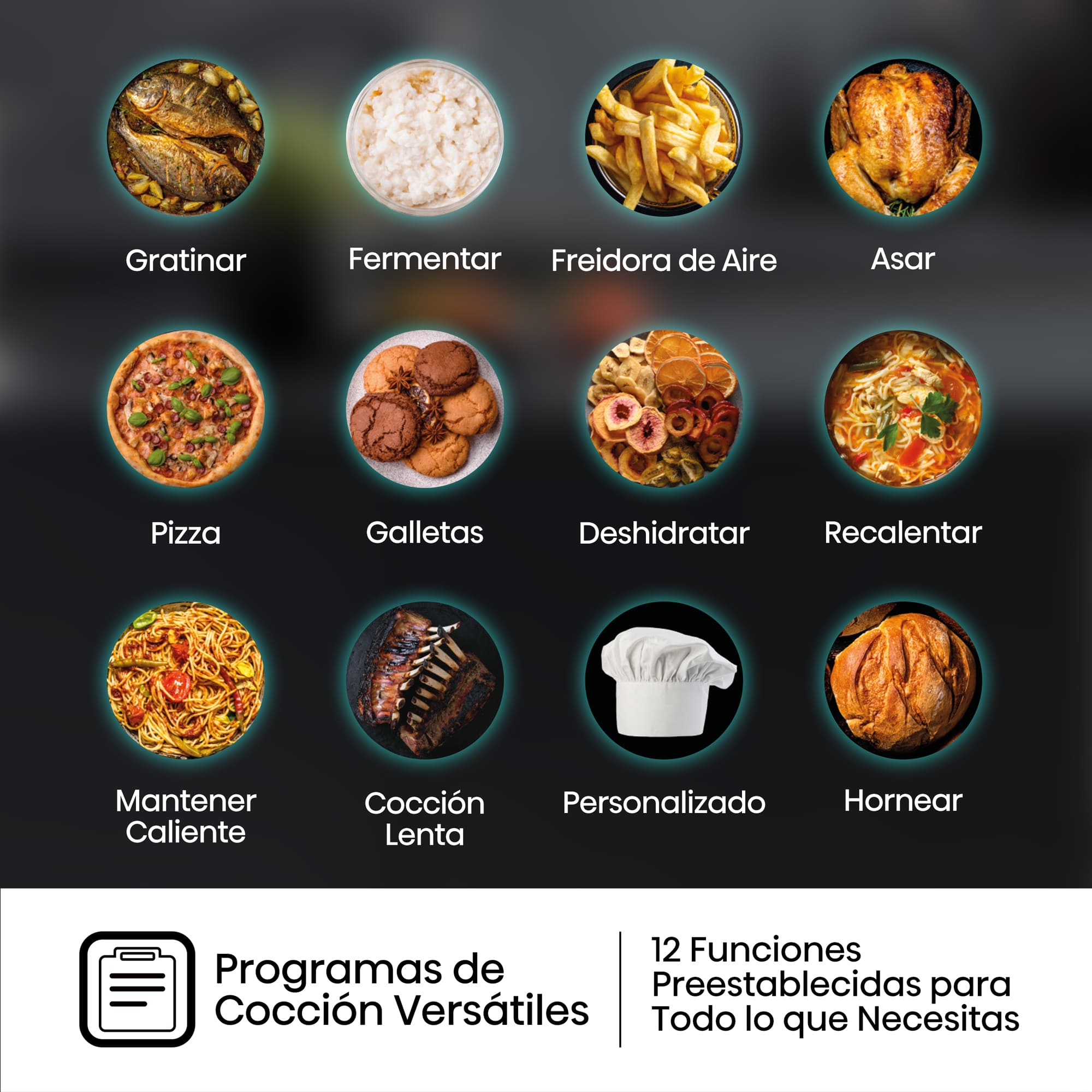 Hisense - Mini Horno Air Fryer Hisense HOM30AF