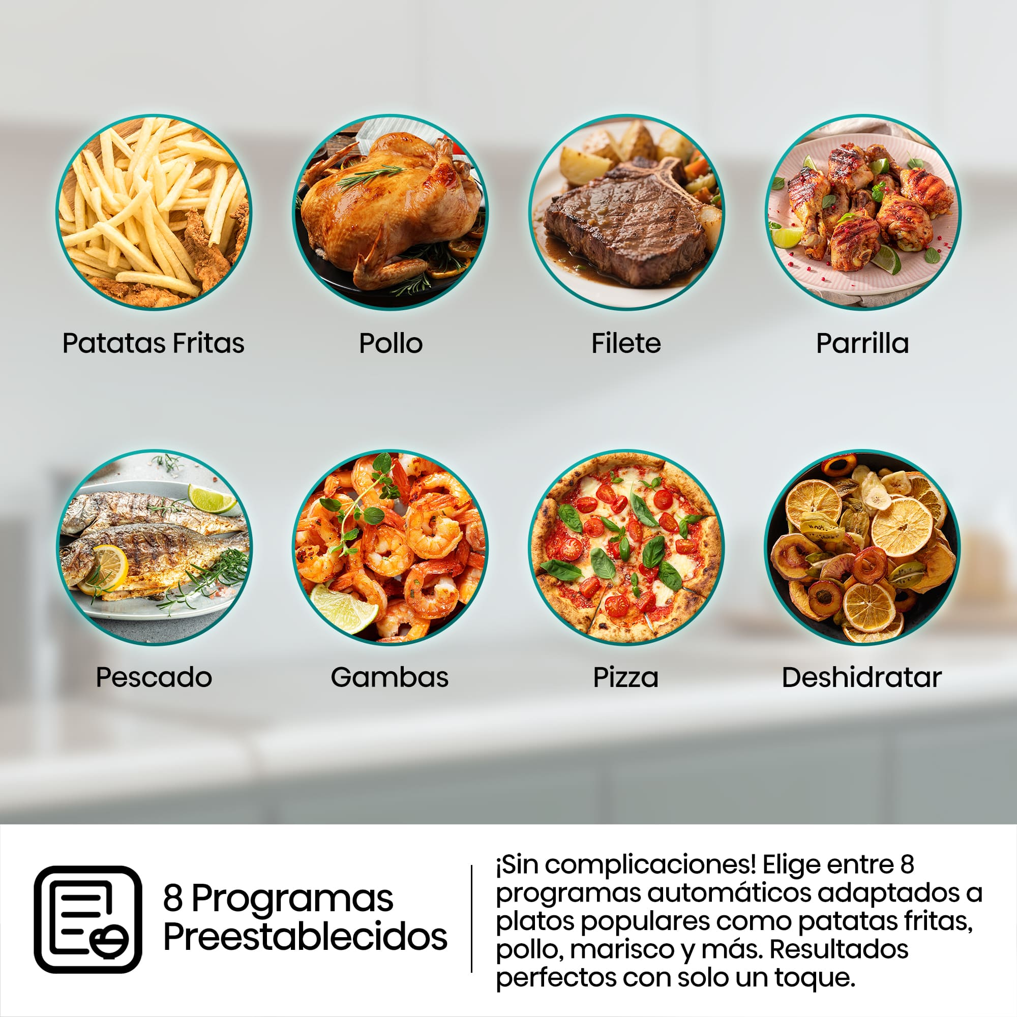 Hisense - Hisense HAF2700DCD Freidora de Aire Doble Cesta 11 L