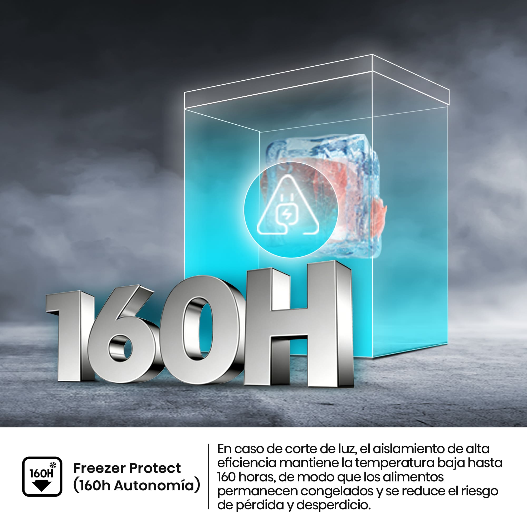 Hisense - FT100N1AWDL – Arcón Congelador, Clase D, Capacidad 97L, Color Blanco