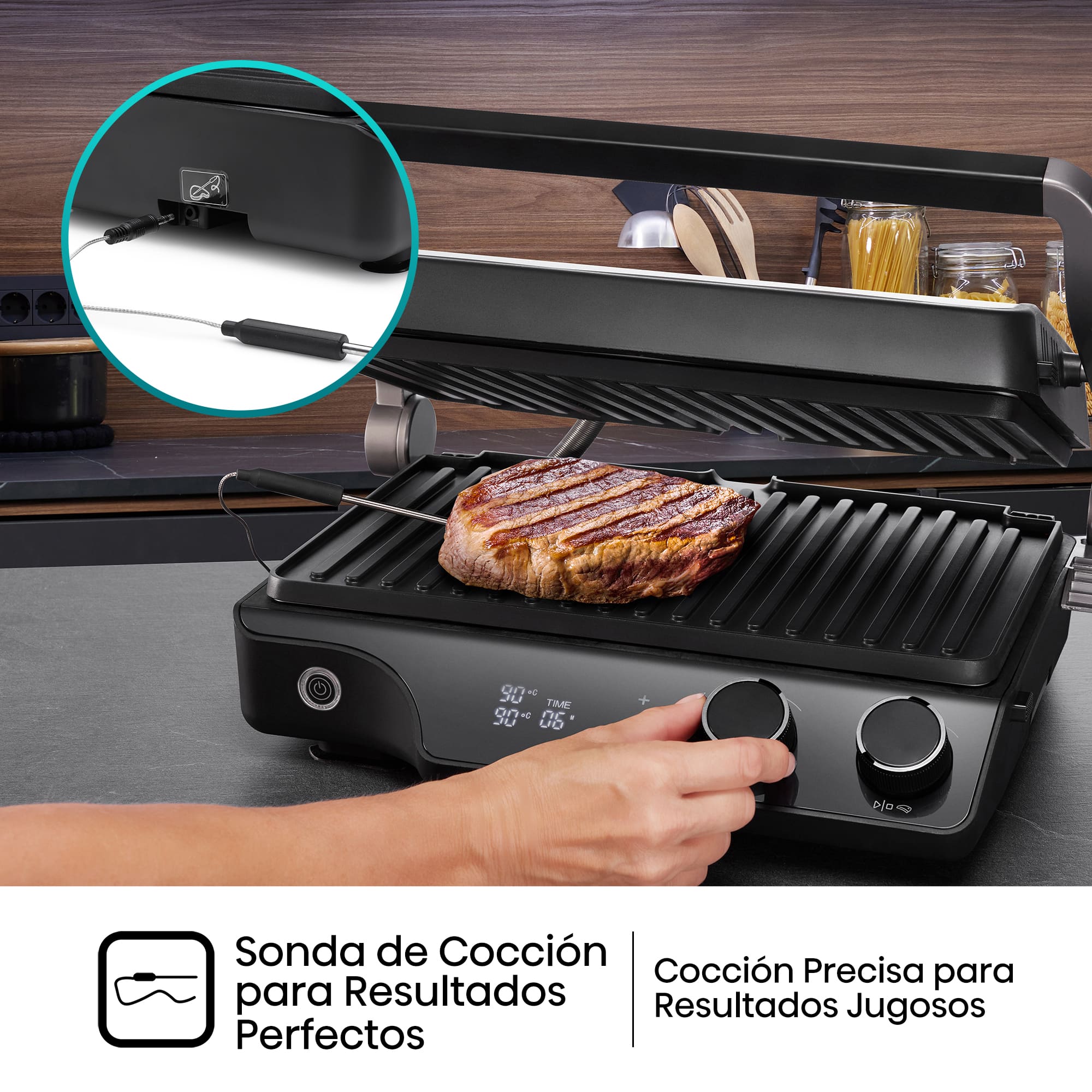 Hisense - Hisense HCG2000XXL Contact Grill XXL 2000 W
