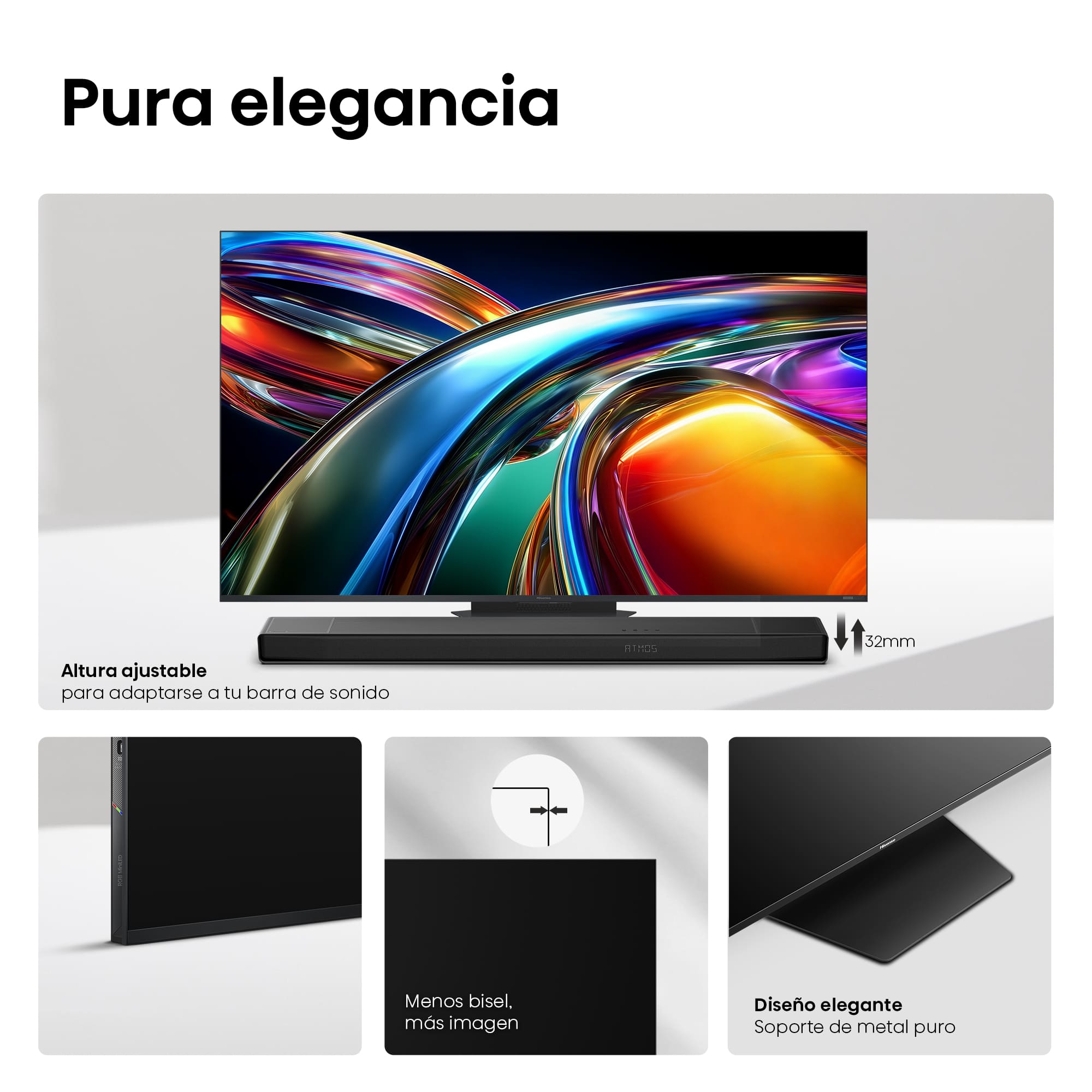 Hisense - Serie UR9 RGB MiniLED TV Hisense 75UR9S