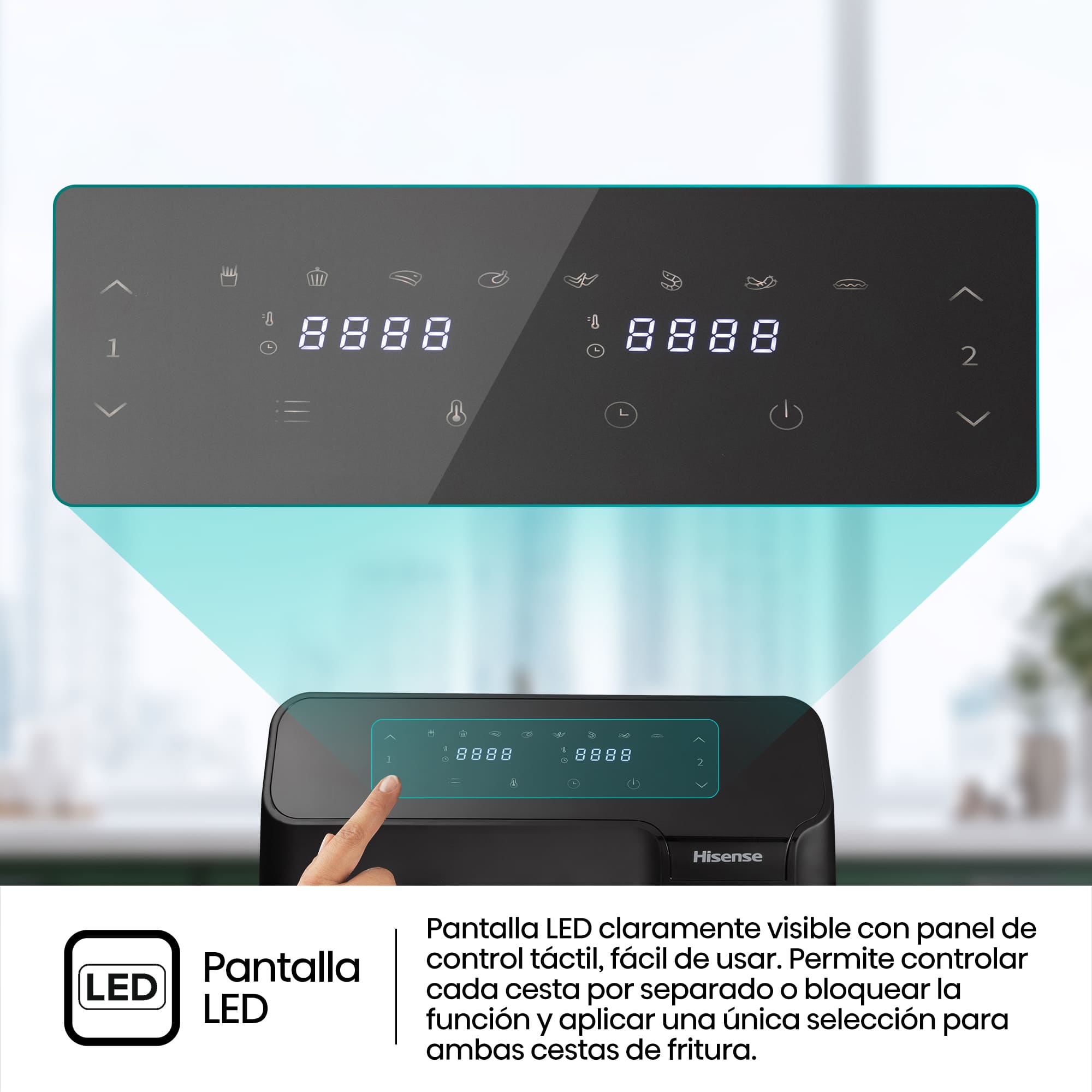 Hisense - Freidora de Aire Hisense HAF2900D