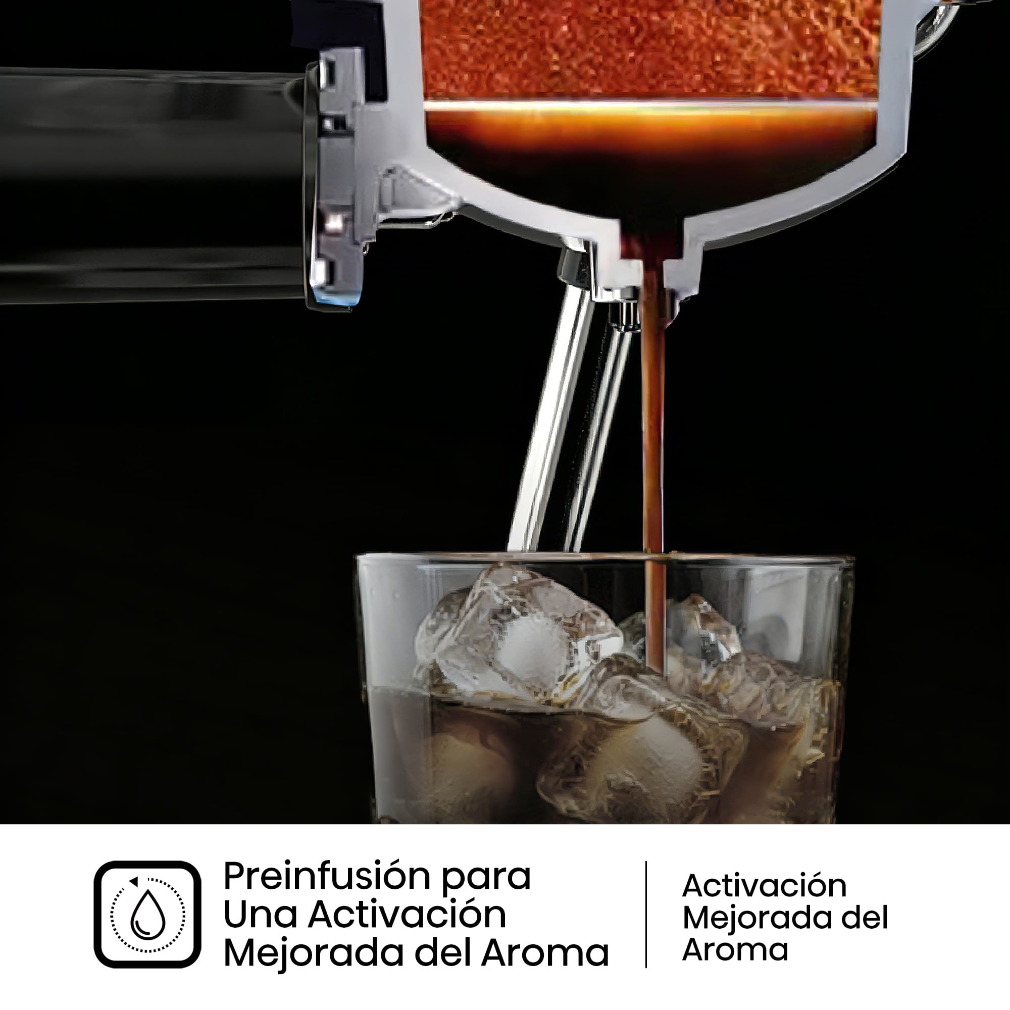 Hisense - Hisense HESCM20LP Cafetera Espresso 20 Bar con PID