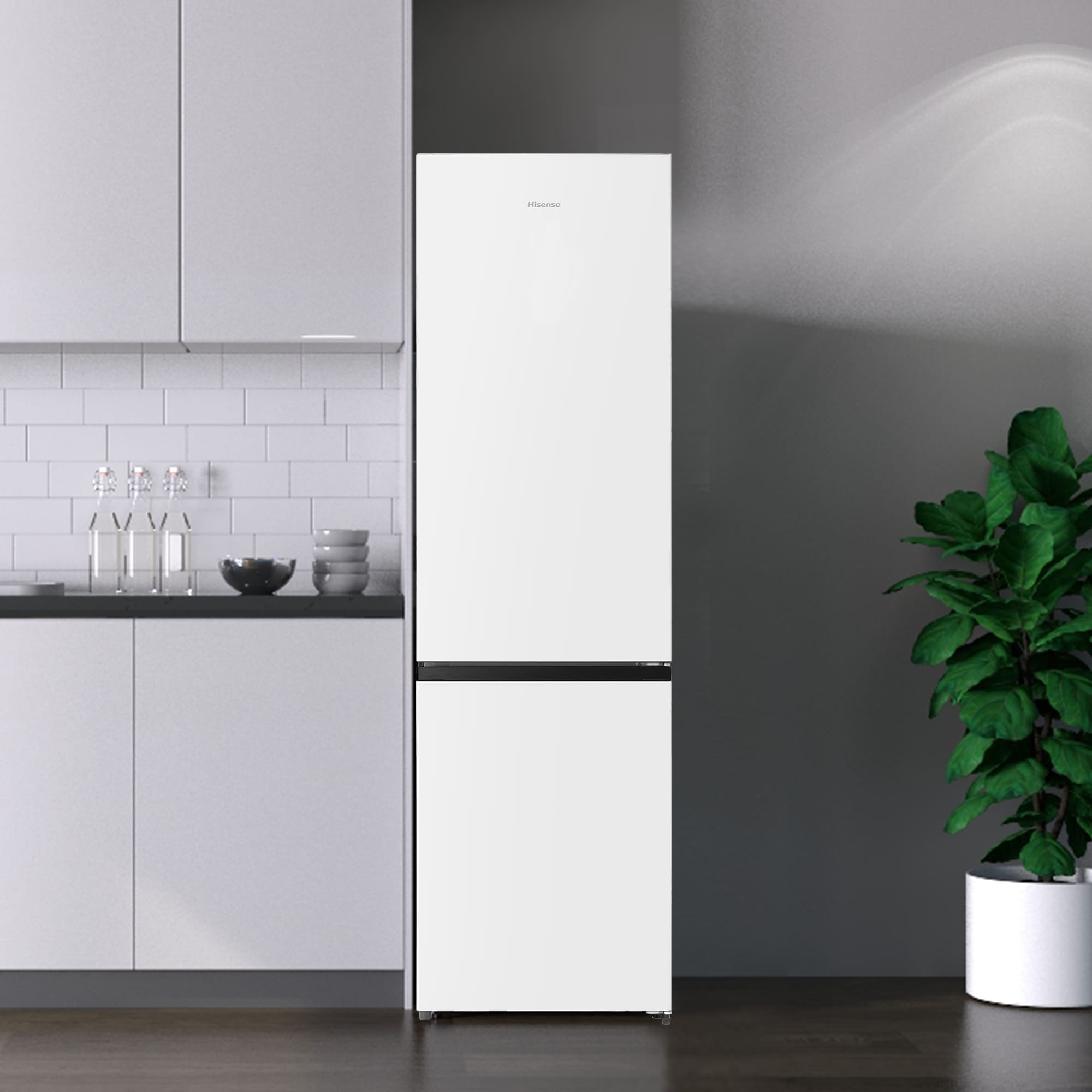 Hisense - RB440N4AWA – Combi 2 Puertas De Libre Instalación, Clase A, Capacidad 336L, Color Inox