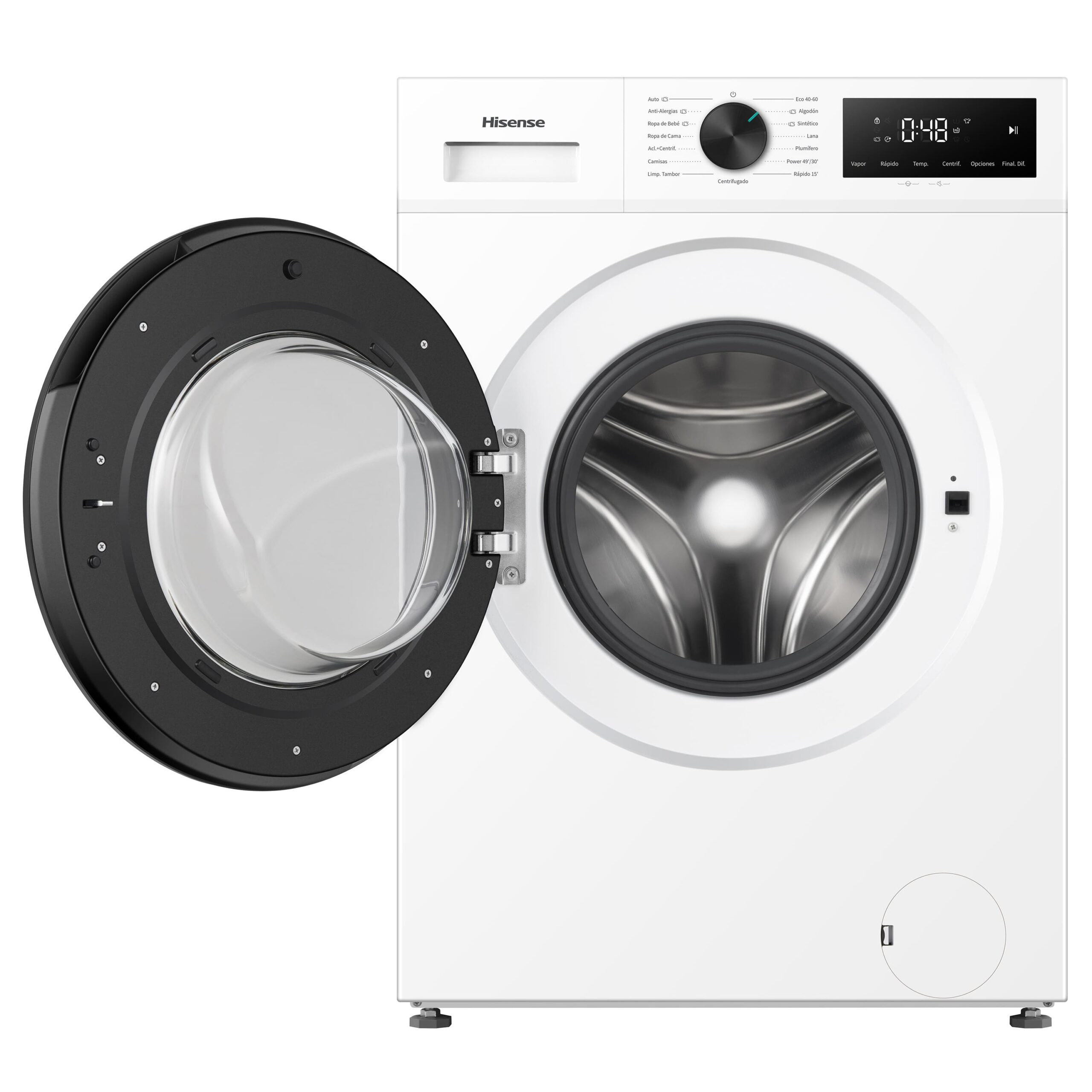 Hisense - WF1I9042BWP2 – Lavadora De Libre Instalación, Clase A, 9 Kg, 1400 rpm, Blanco