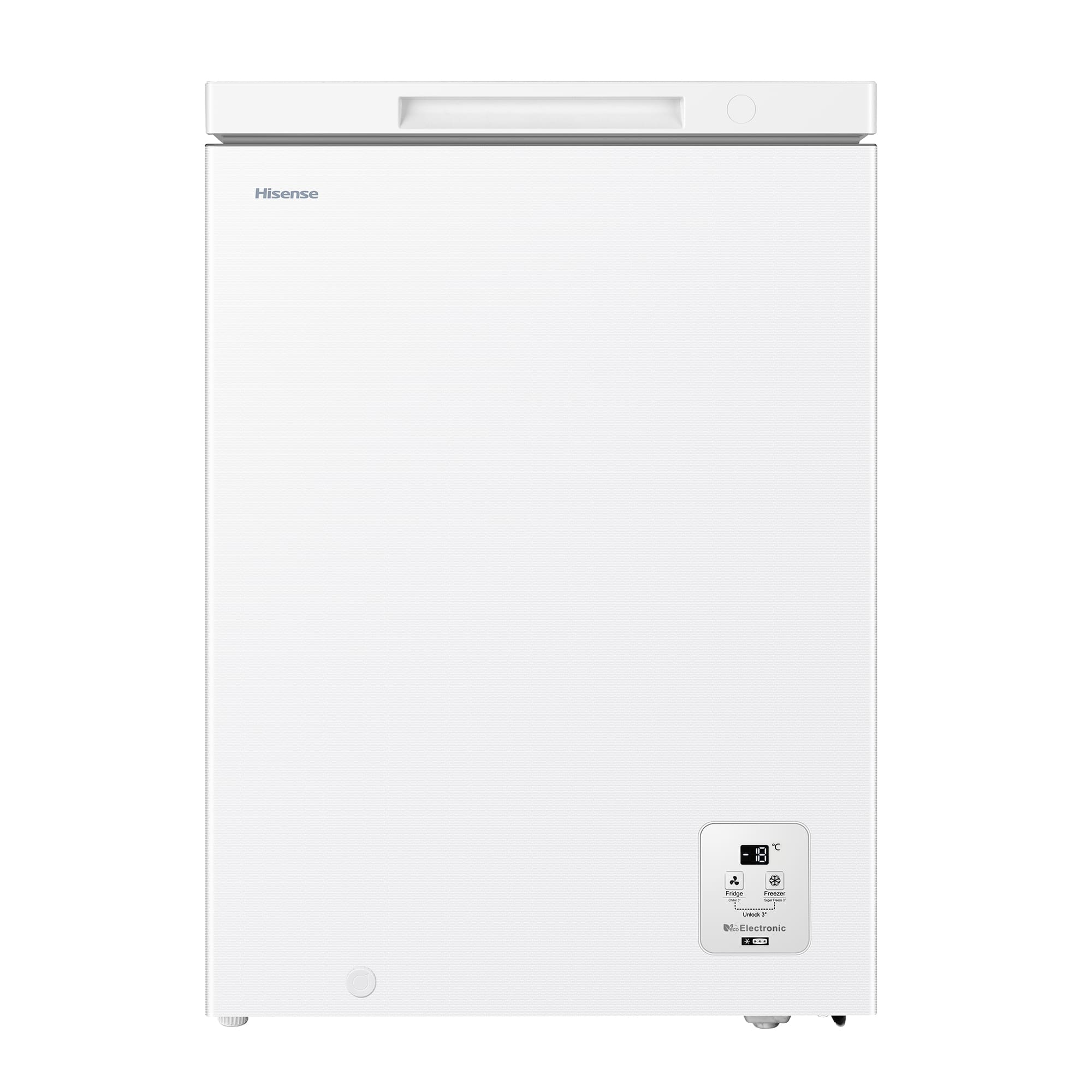 Hisense - FT145N1AWDL – Arcón Congelador, Clase D, Capacidad 141L, Color Blanco