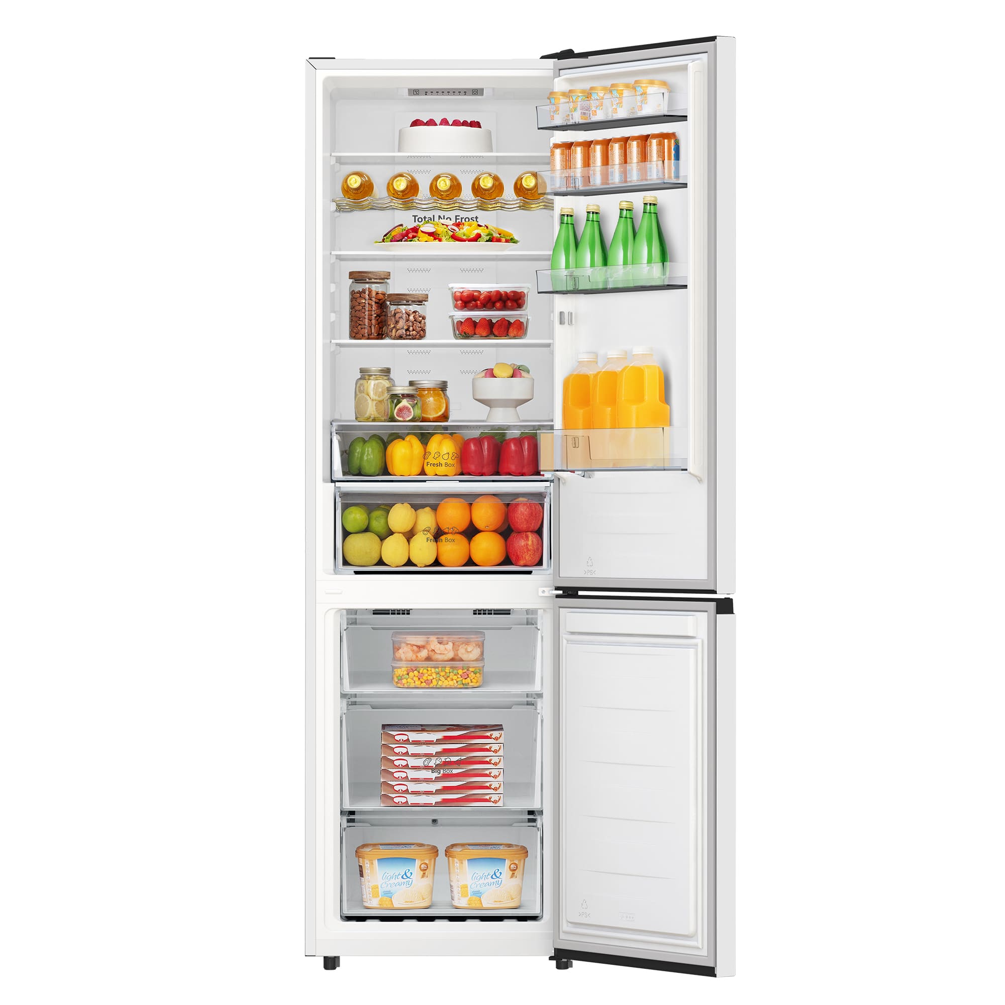 Hisense - RB440N4AWA – Combi 2 Puertas De Libre Instalación, Clase A, Capacidad 336L, Color Inox