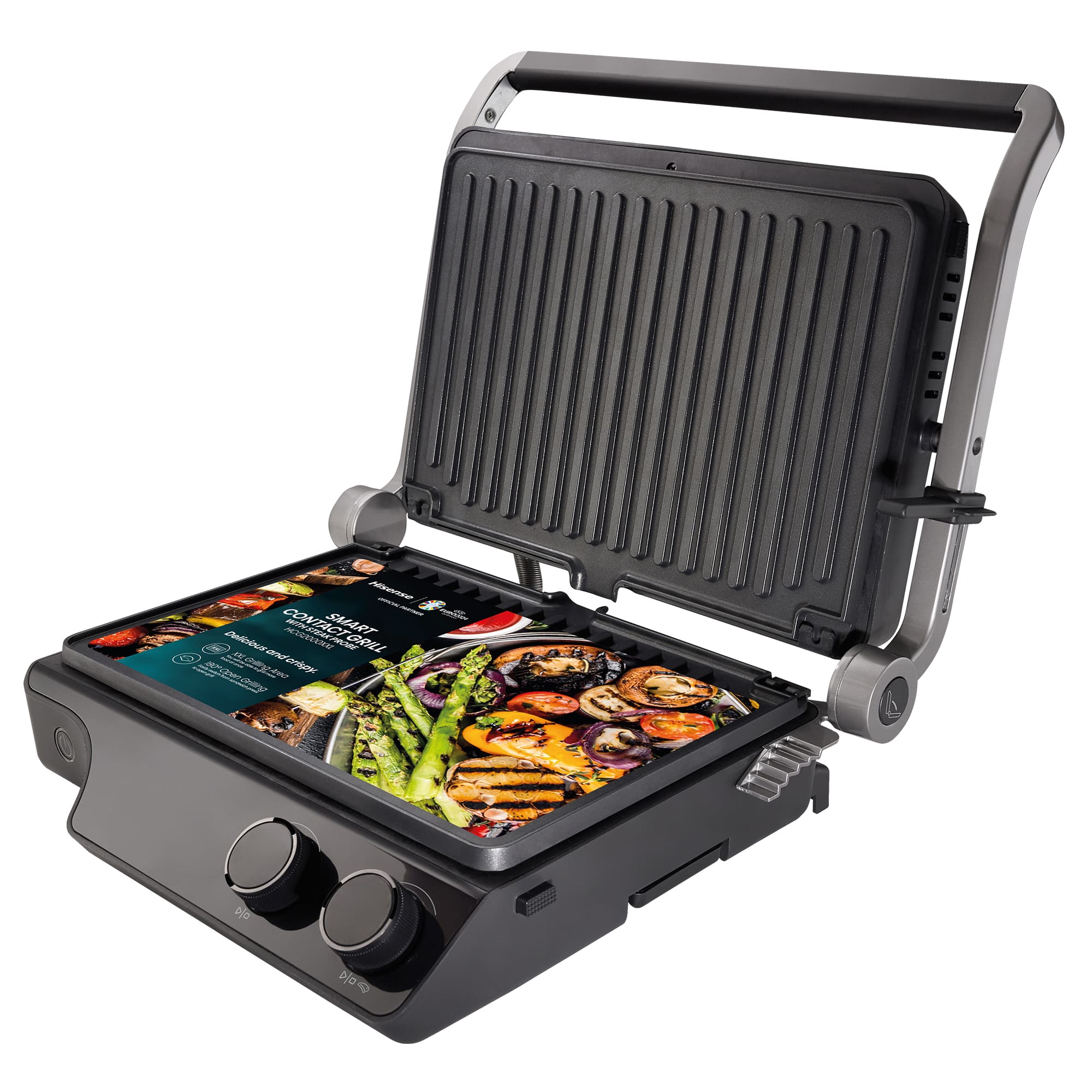 Hisense - Hisense HCG2000XXL Contact Grill XXL 2000 W