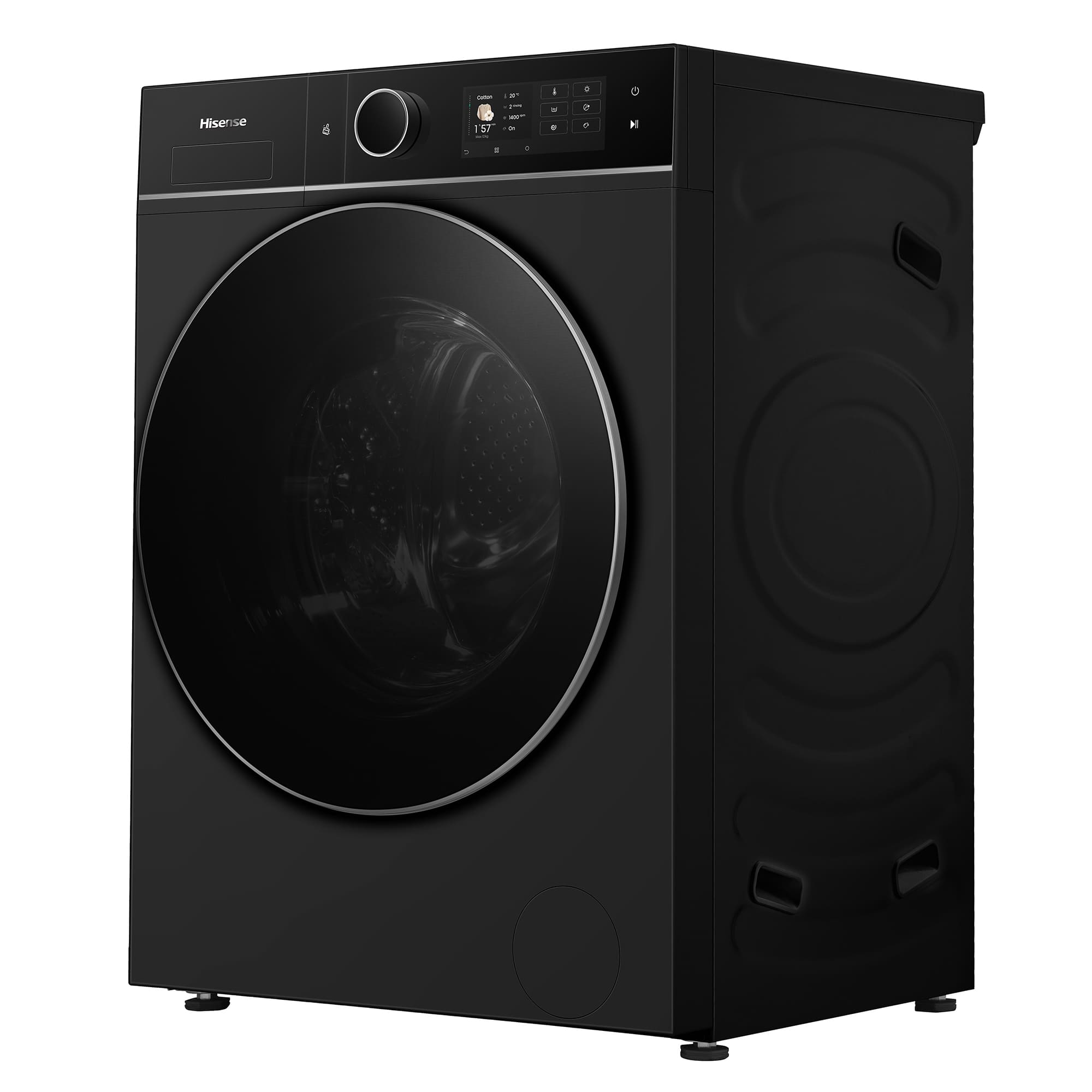 Hisense - WD5I1245BBRH – Lavasecadora De Libre Instalación Kitchen Fit, Clase A, 12 kg/8 kg, 1400 rpm, Color Negro