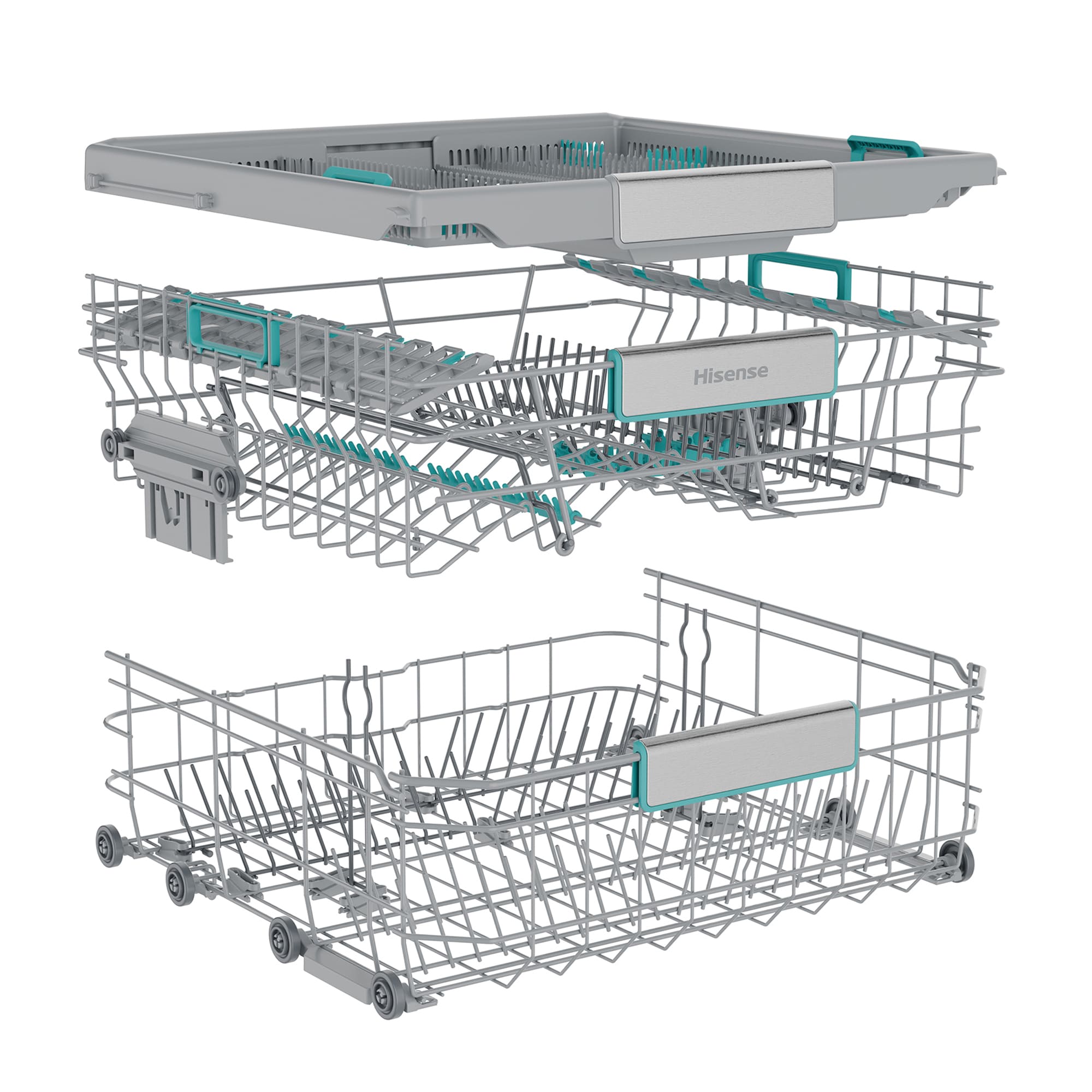 Hisense - HS693A90ADBX – Lavavajillas 60Cm De Libre Instalación, Clase A, Capacidad 16 Serv., Color Inox
