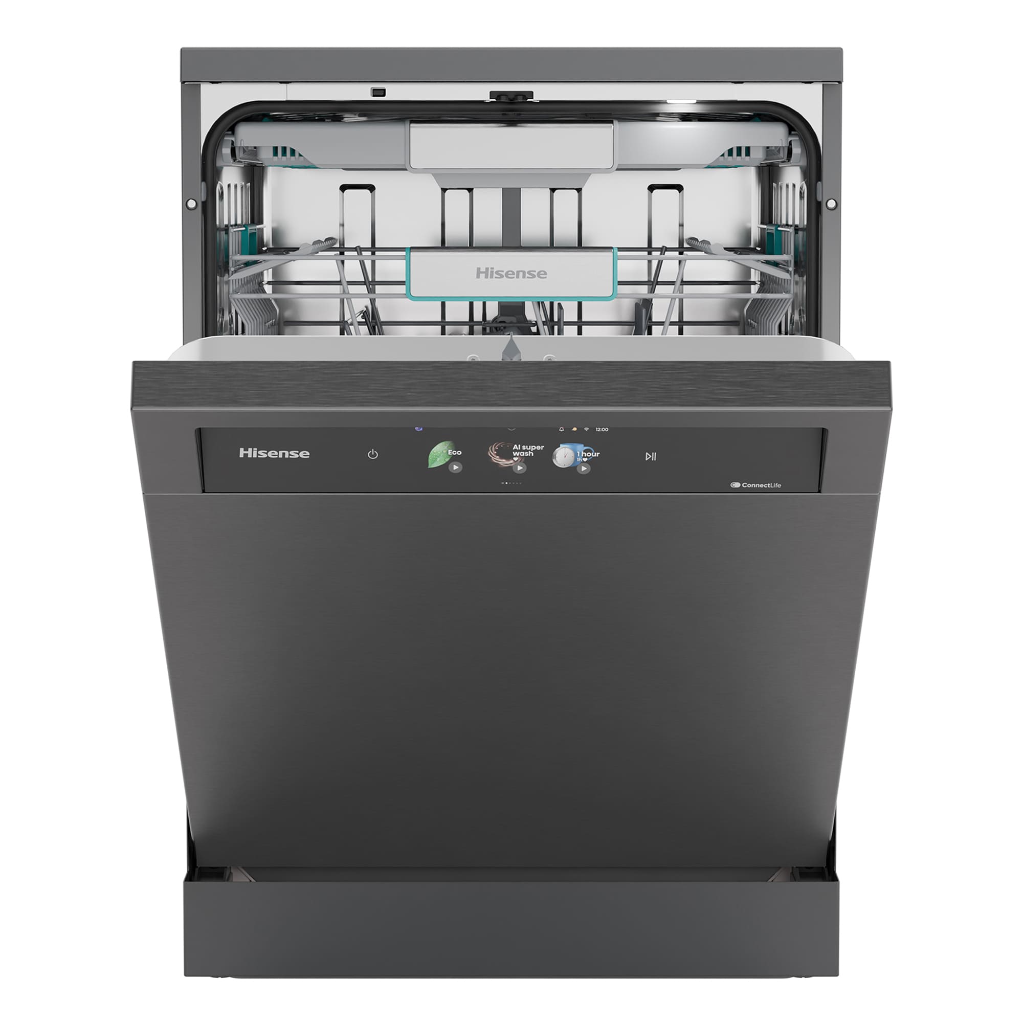 Hisense - HS693A90ADBX – Lavavajillas 60Cm De Libre Instalación, Clase A, Capacidad 16 Serv., Color Inox