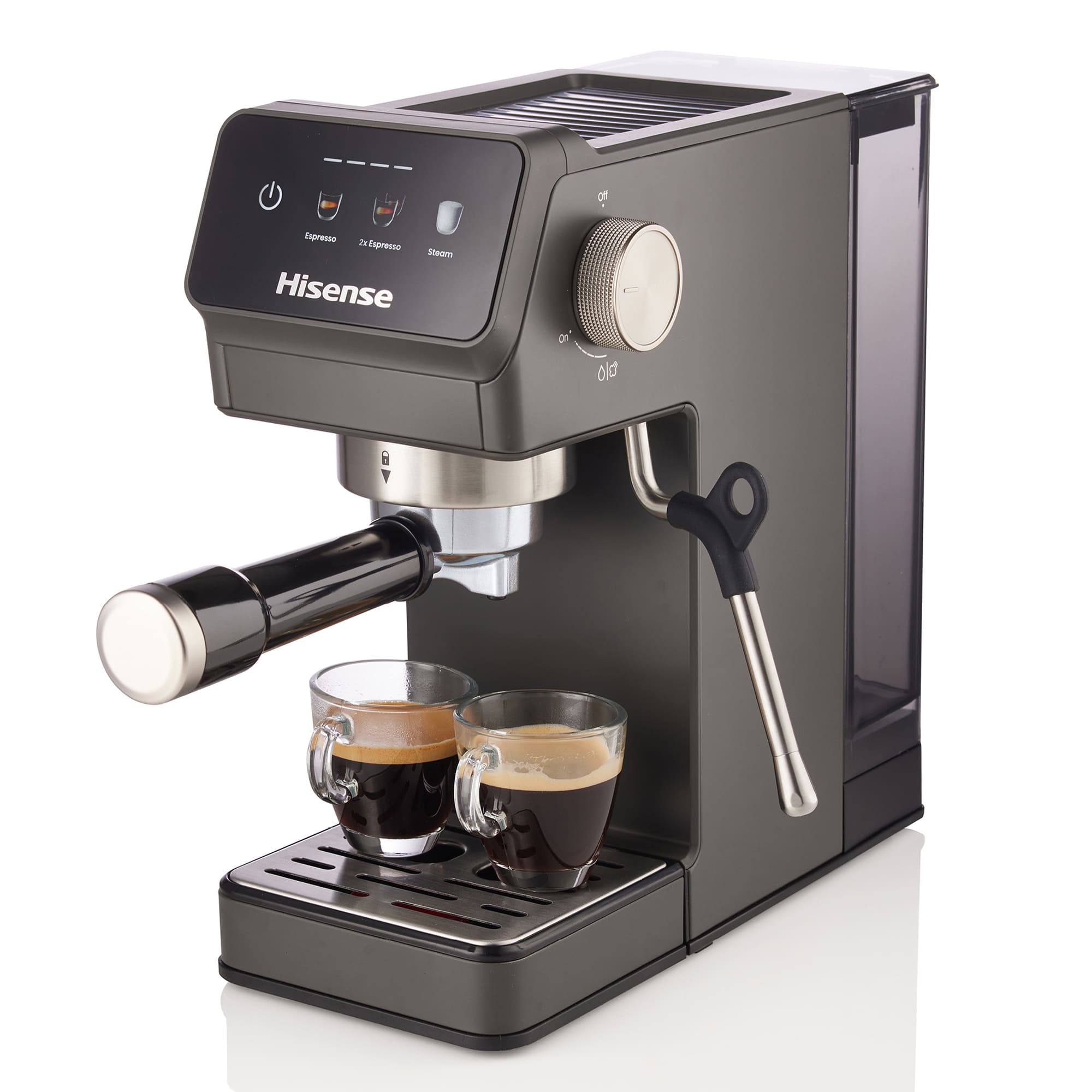 Hisense - Hisense HESCM20LP Cafetera Espresso 20 Bar con PID