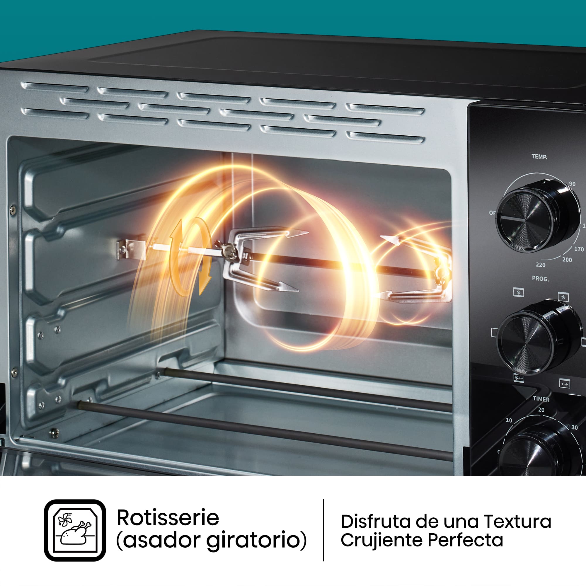 Hisense - Mini Horno Hisense HOM30M HeatWave 30 L