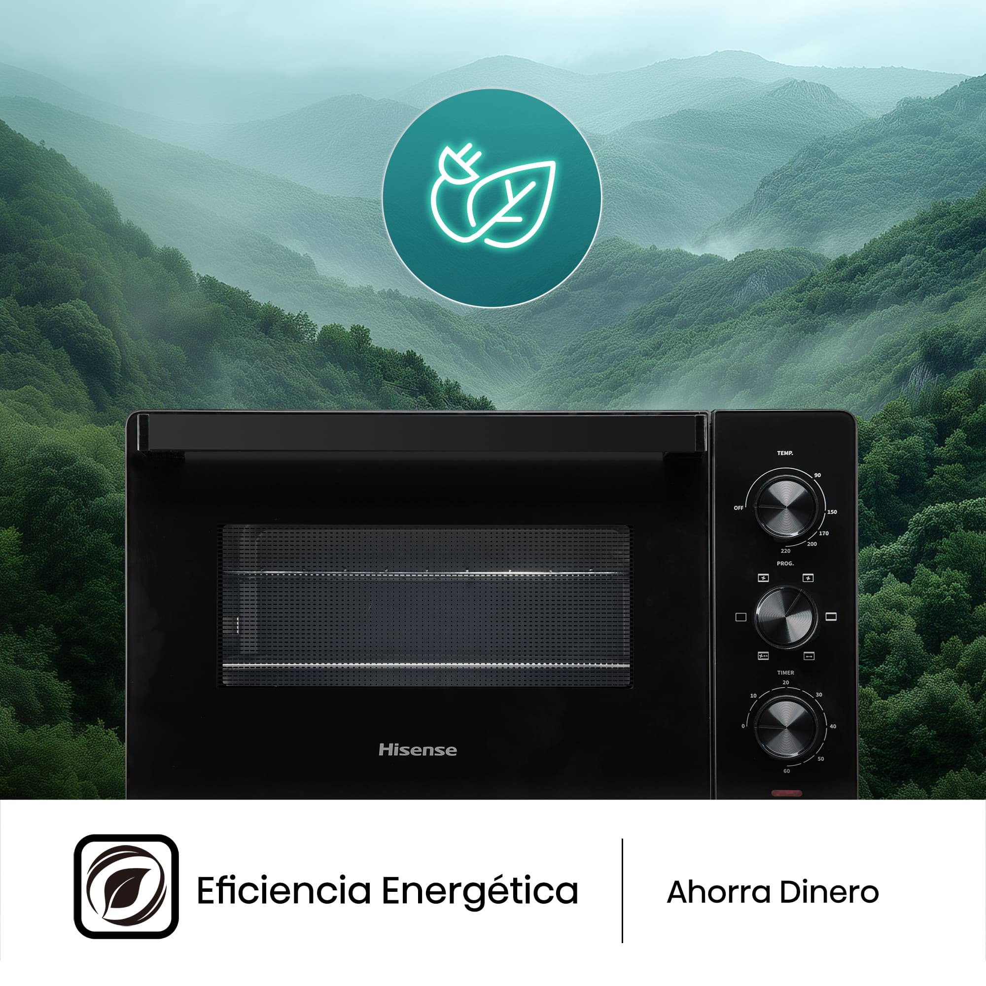 Hisense - Mini Horno Hisense HOM30M HeatWave 30 L