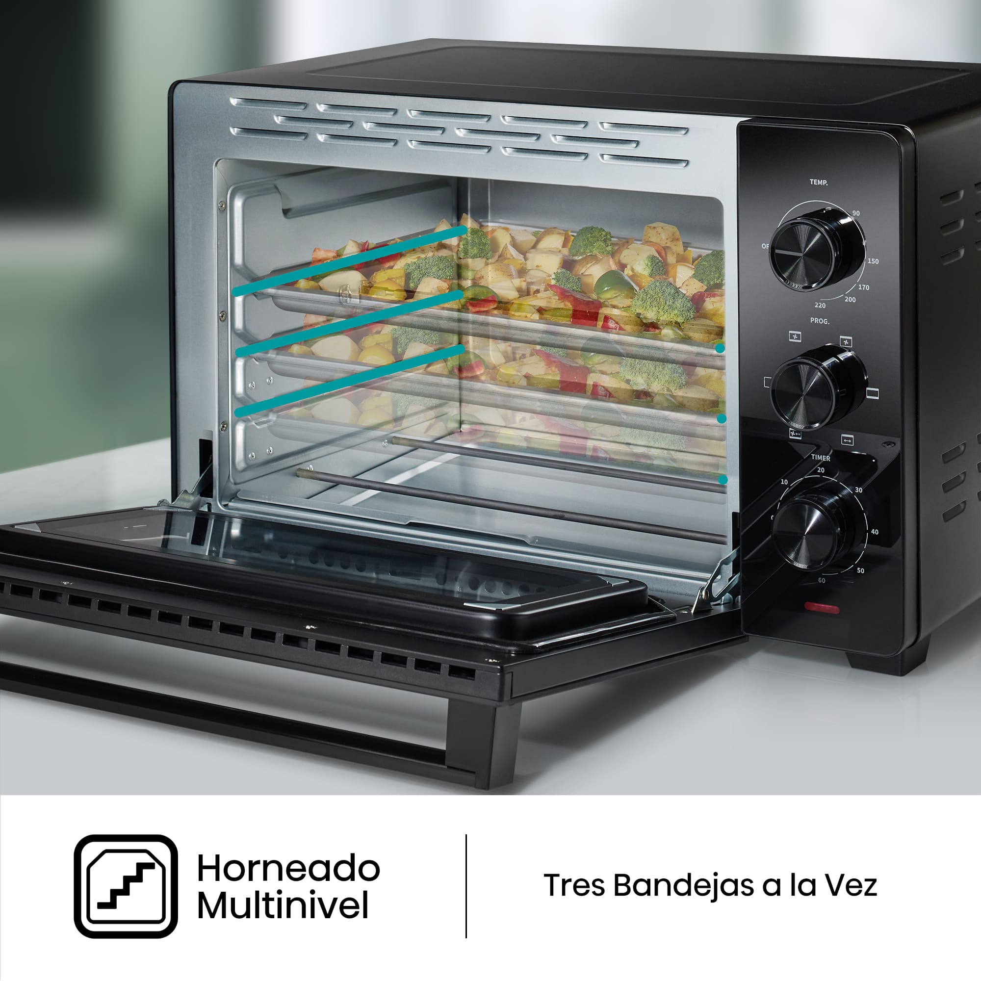 Hisense - Mini Horno Hisense HOM30M HeatWave 30 L