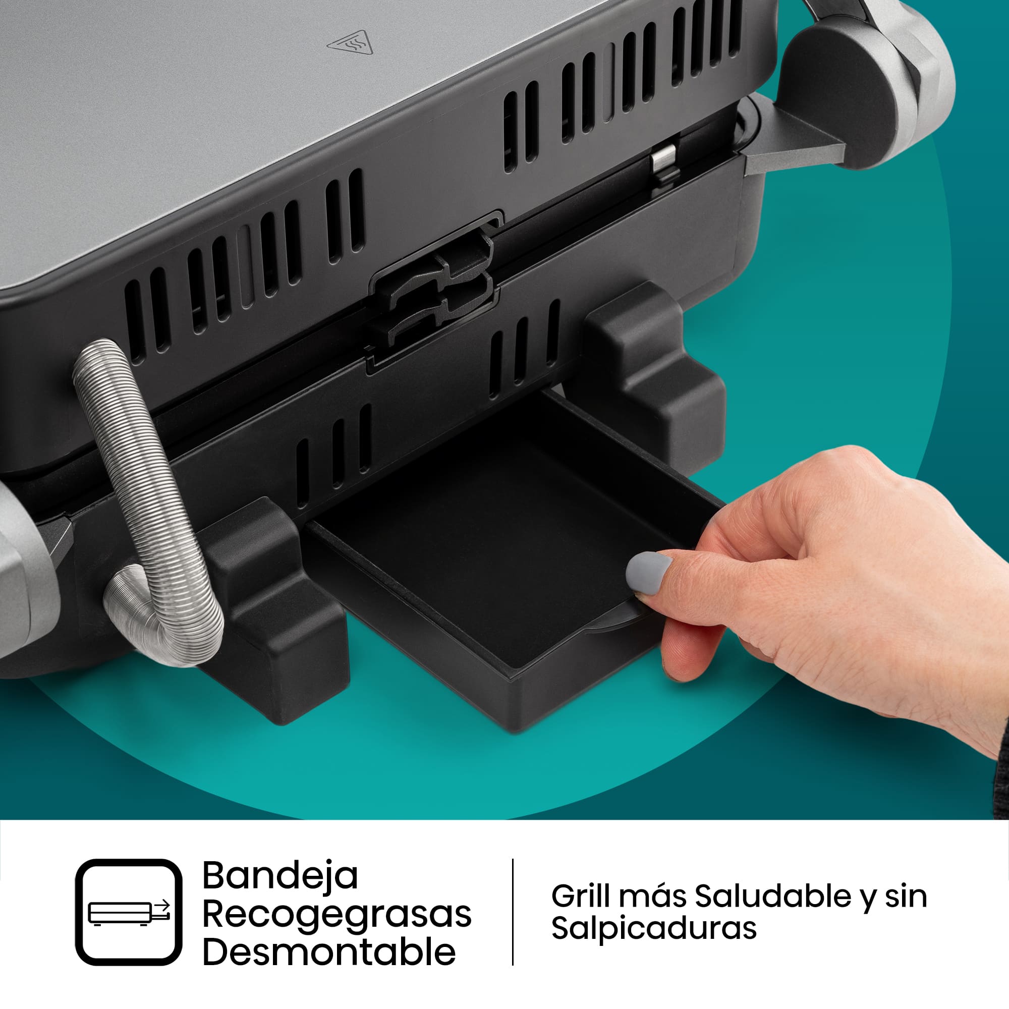 Hisense - Hisense HCG2000D Contact Grill Digital 2000 W