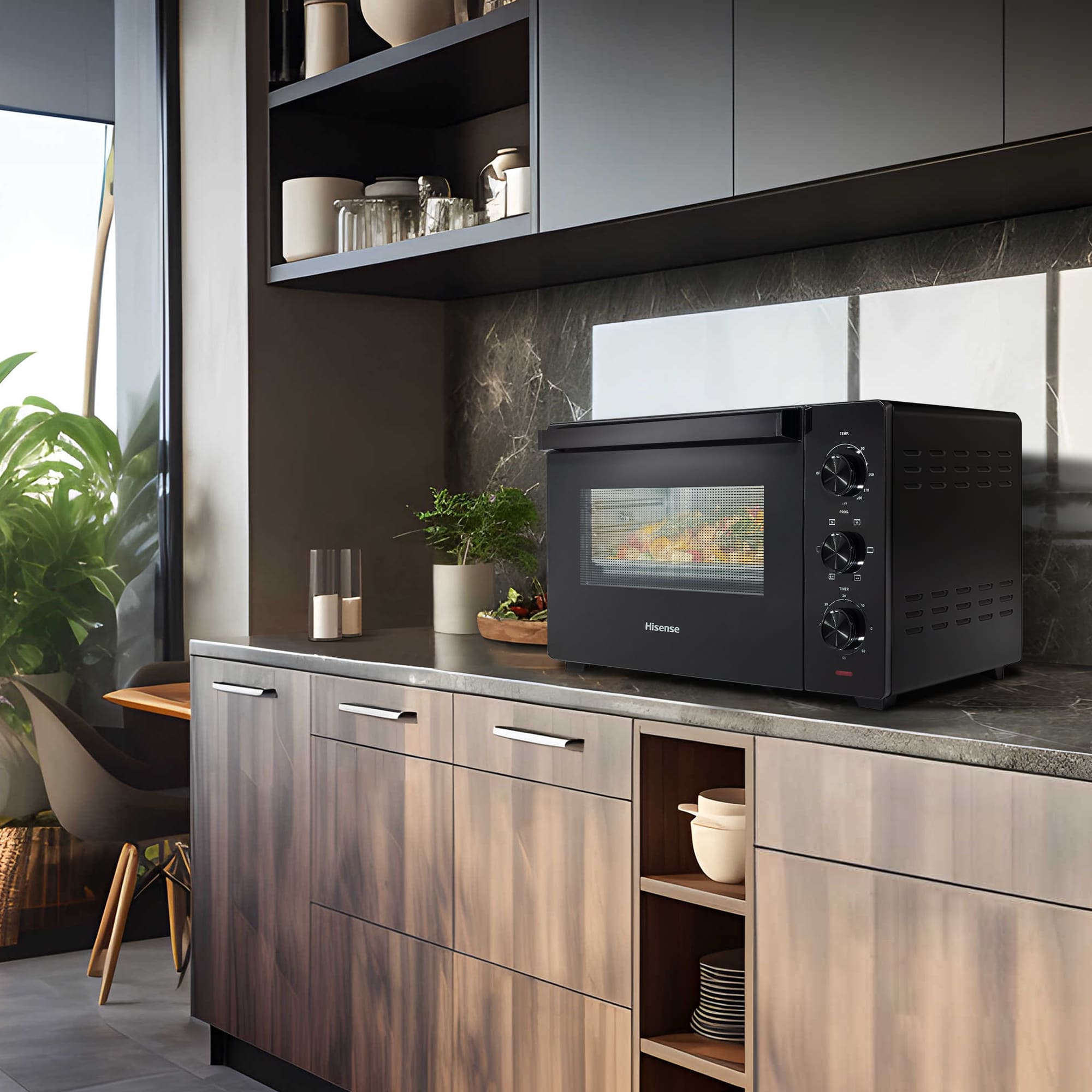 Hisense - Mini Horno Hisense HOM30M HeatWave 30 L