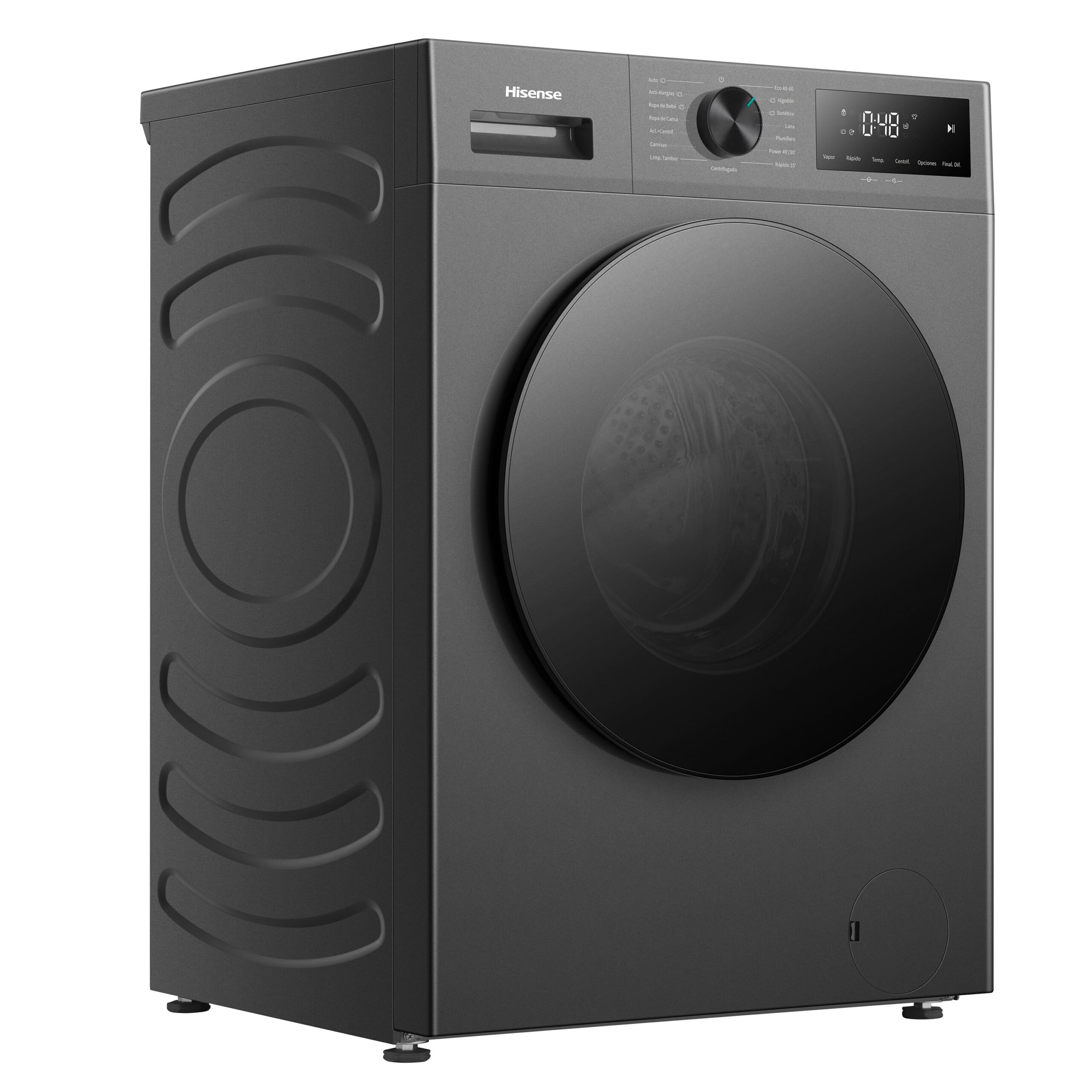Hisense - WF1I9042BTP2 – Lavadora De Libre Instalación, Clase A, 9 Kg, 1400 rpm, Inox