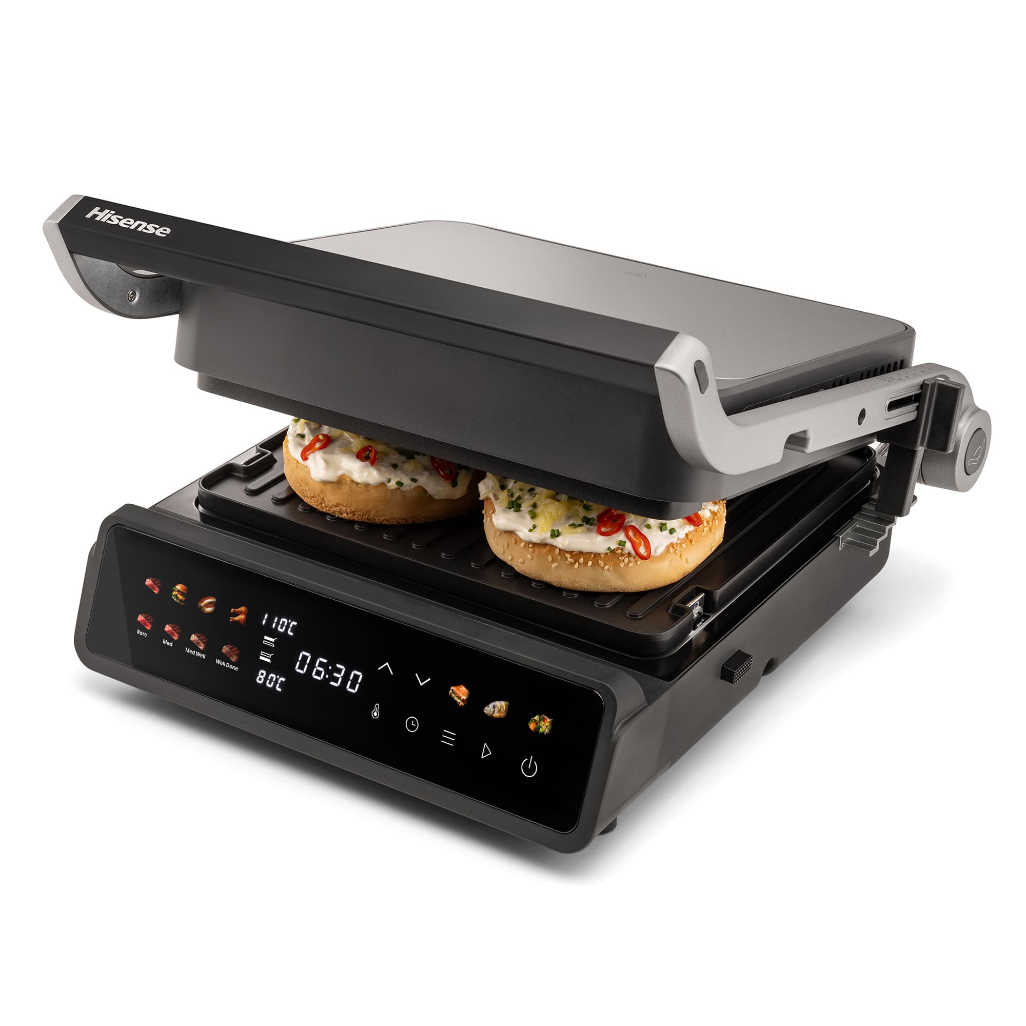 Hisense - Hisense HCG2000D Contact Grill Digital 2000 W