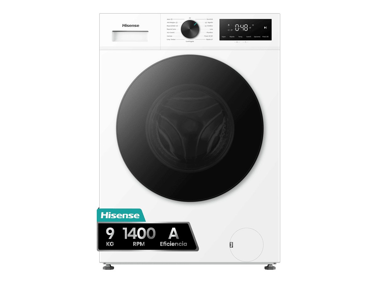 WF1I9042BWP2 - Lavadora De Libre Instalación, Clase A, 9 Kg, 1400 rpm, Blanco