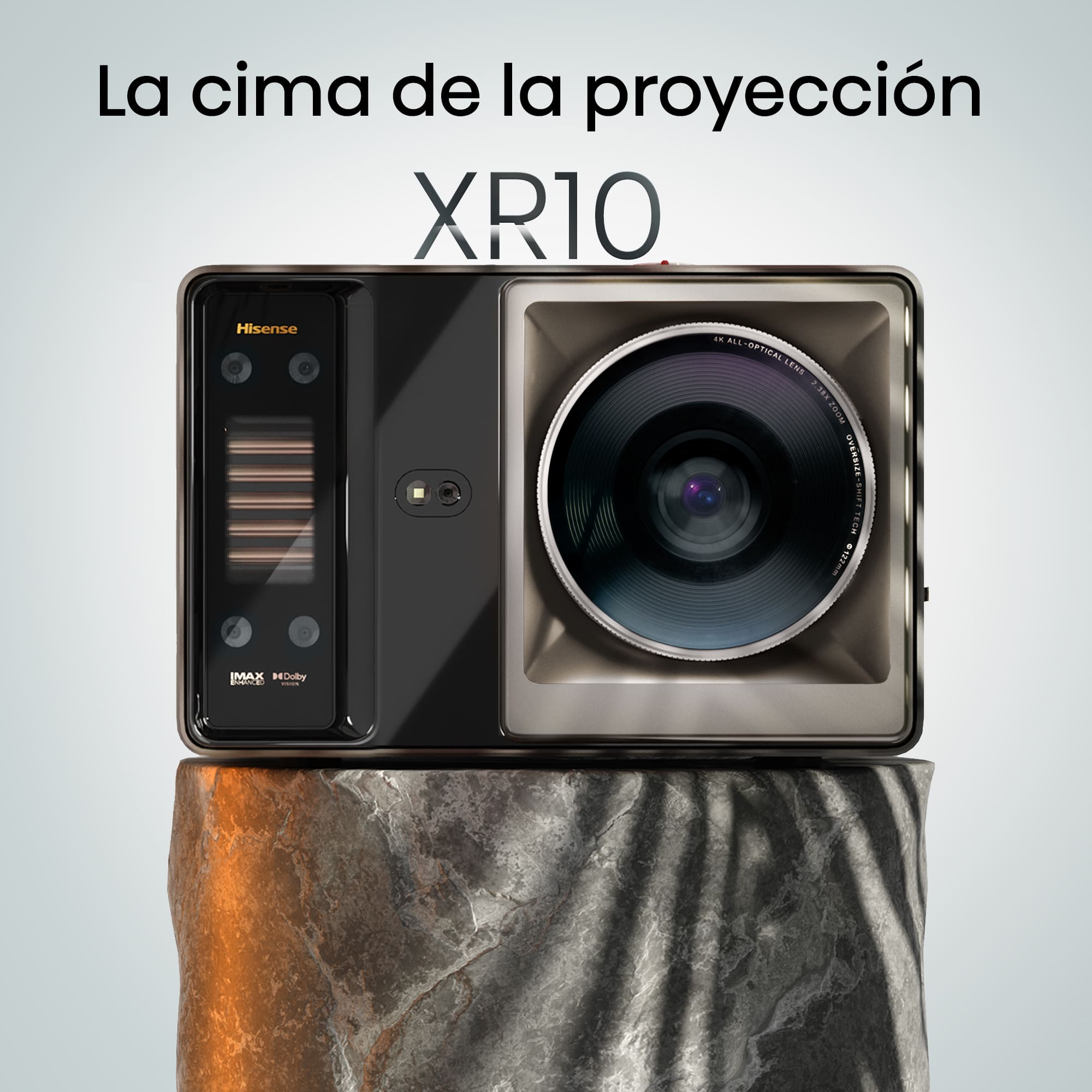 Hisense - Proyector Láser Hisense XR10 Tiro Largo Fuente TriLáser