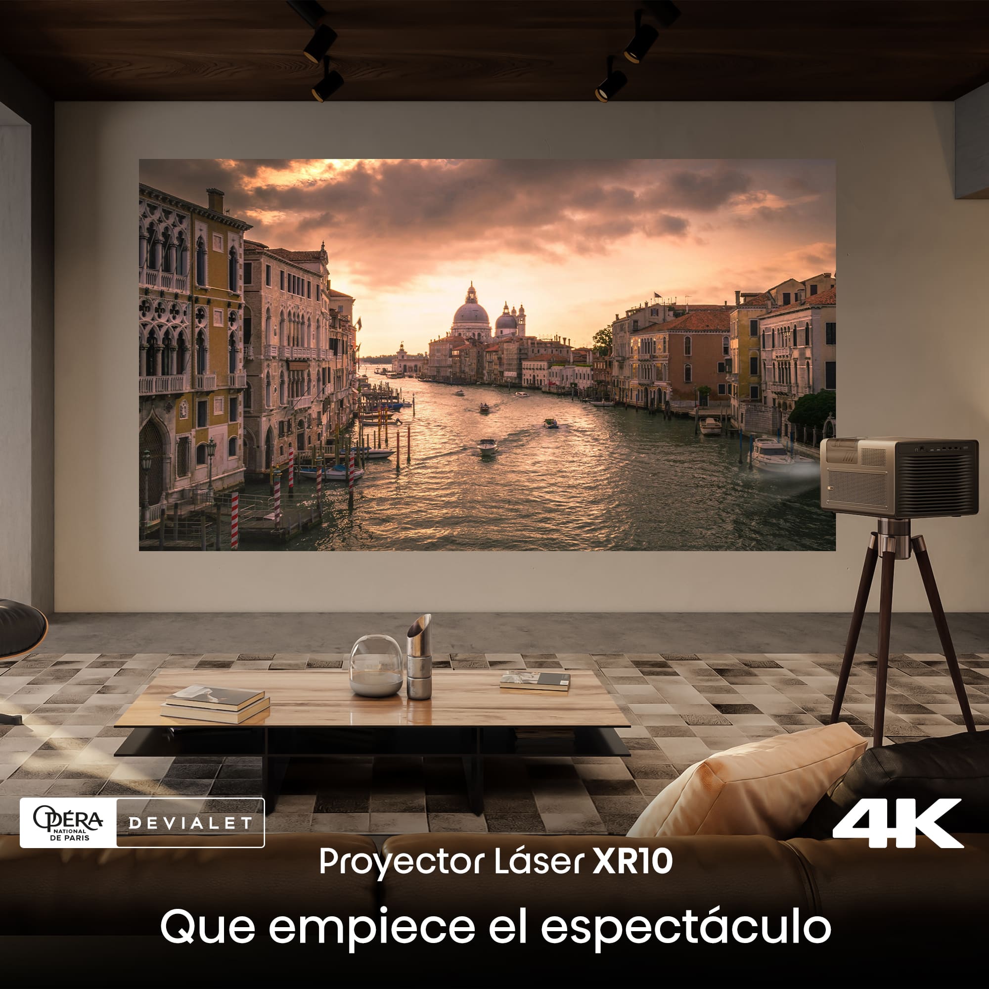 Hisense - Proyector Láser Hisense XR10 Tiro Largo Fuente TriLáser