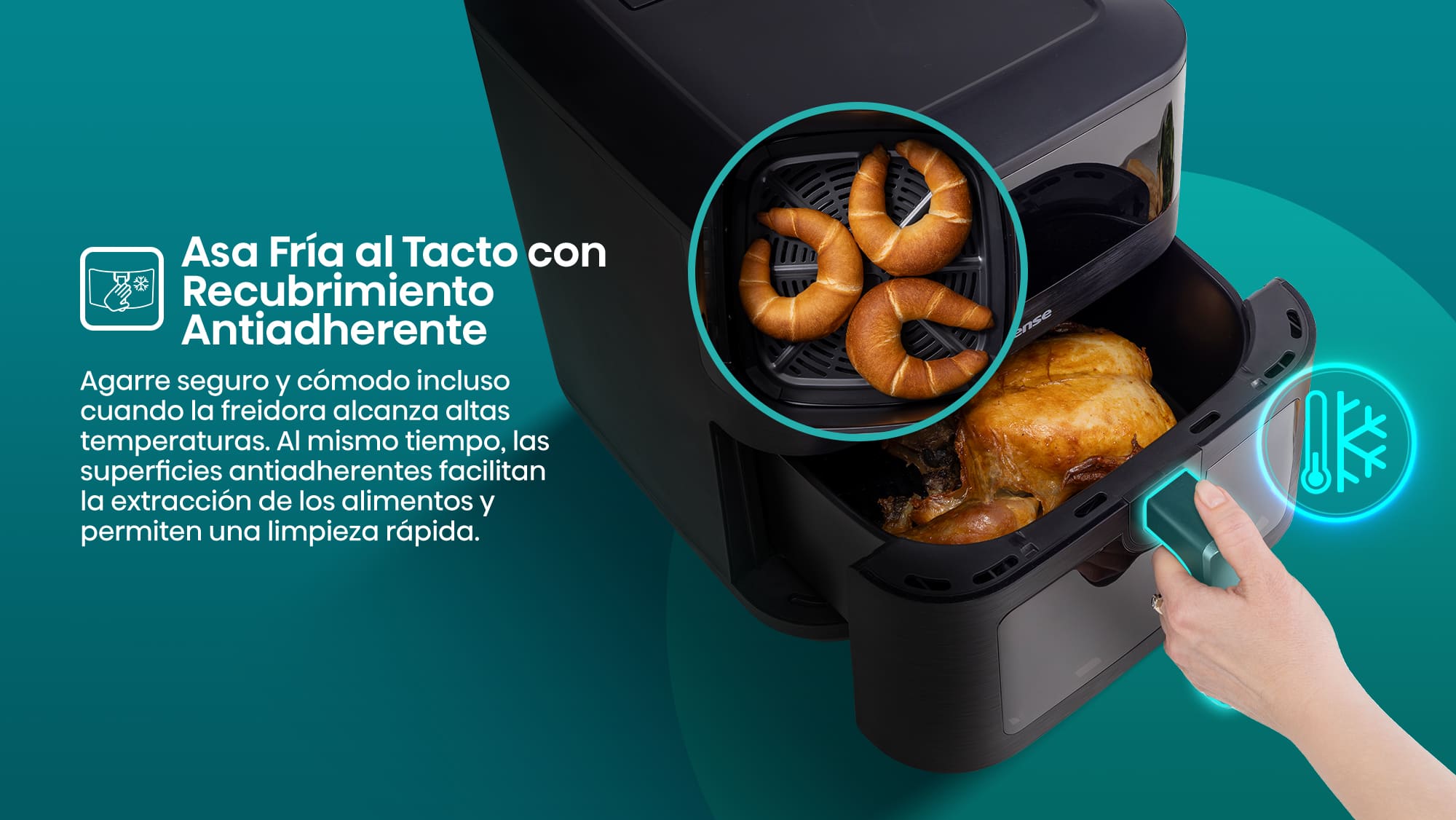 14. Cool Touch Handle with Non-stick Coating